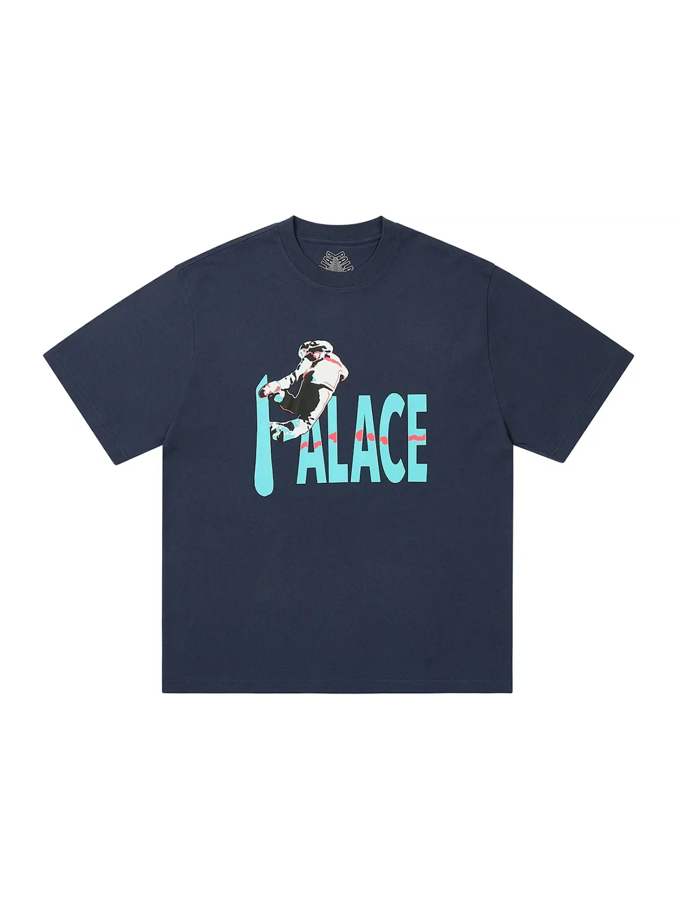 Мужская футболка Palace T-Shirt — изображение 1 из 1, темно-синий