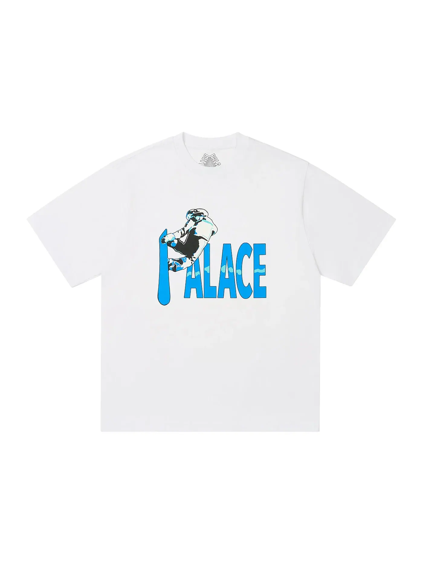 Мужская футболка с принтом Palace Pow Pow T-Shirt — изображение 1 из 1, белый