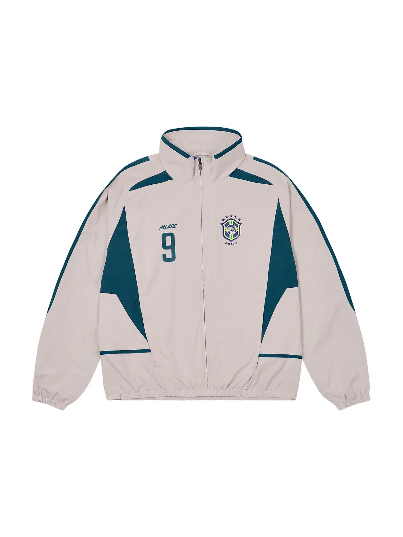 Мужская куртка с длинным рукавом Palace Pro Team 02 Shell Jacket — изображение 1 из 3, светлый серый