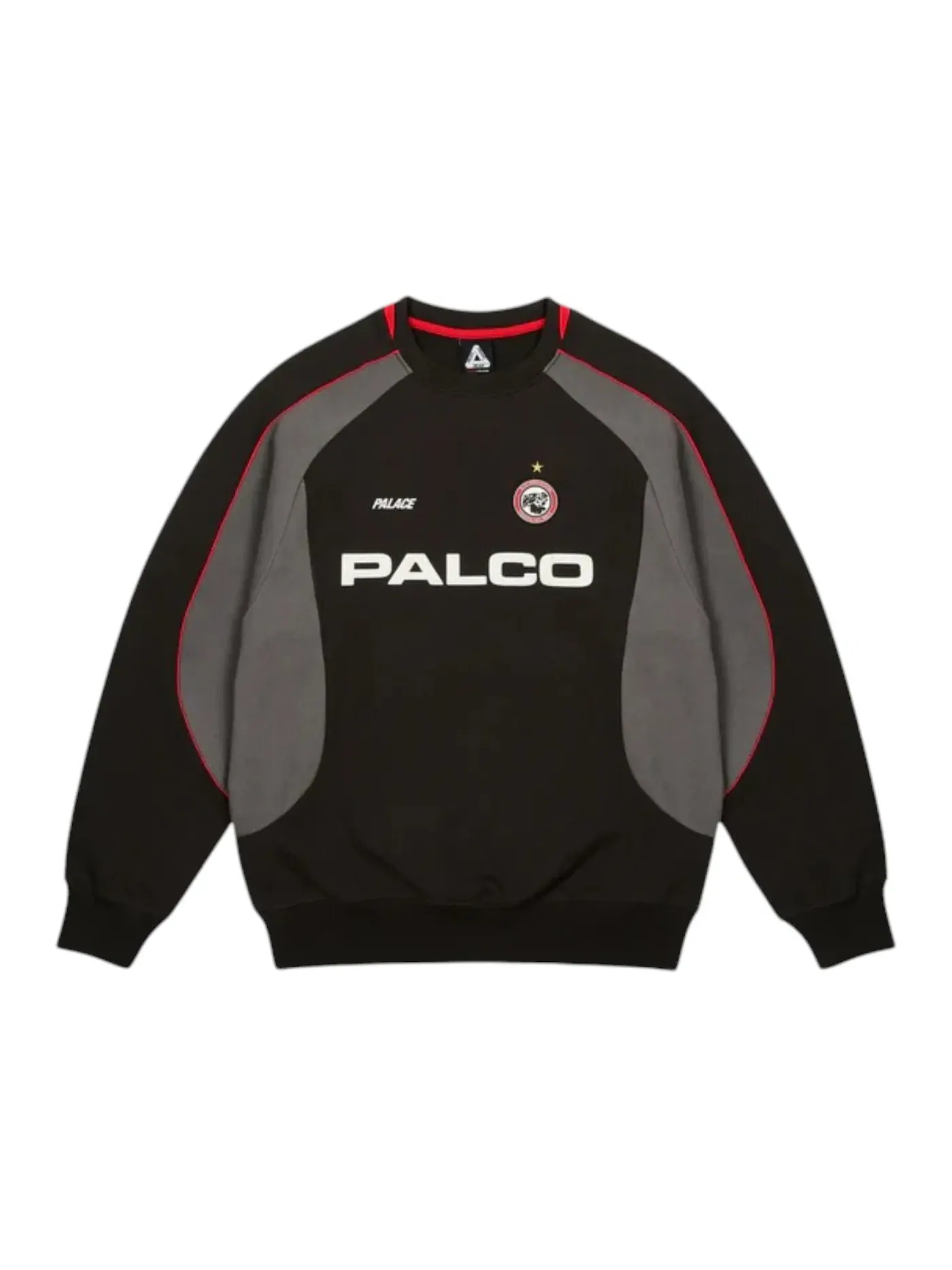 Мужской свитшот Palace Pro Team Palco Crew — изображение 1 из 2, черный