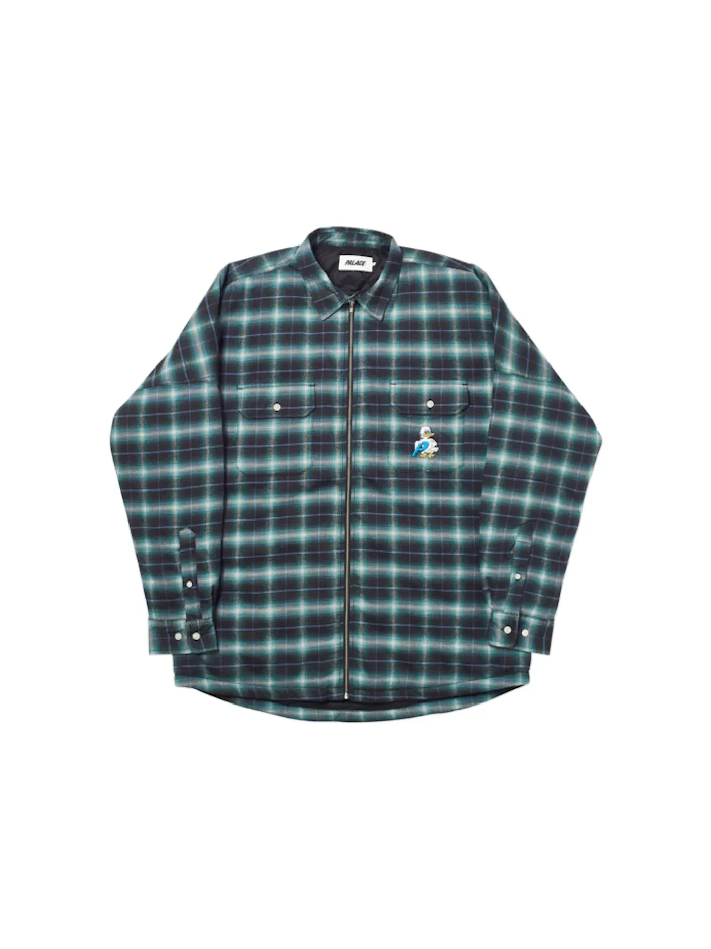 Мужская рубашка с принтом Palace Shirt — изображение 1 из 2, бирюзовый