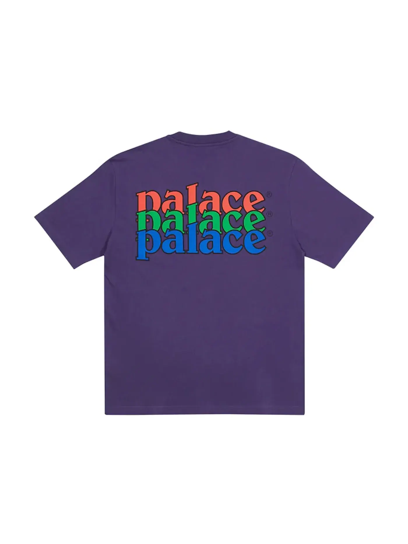Мужская футболка с принтом Palace T-shirt — изображение 1 из 2, фиолетовый