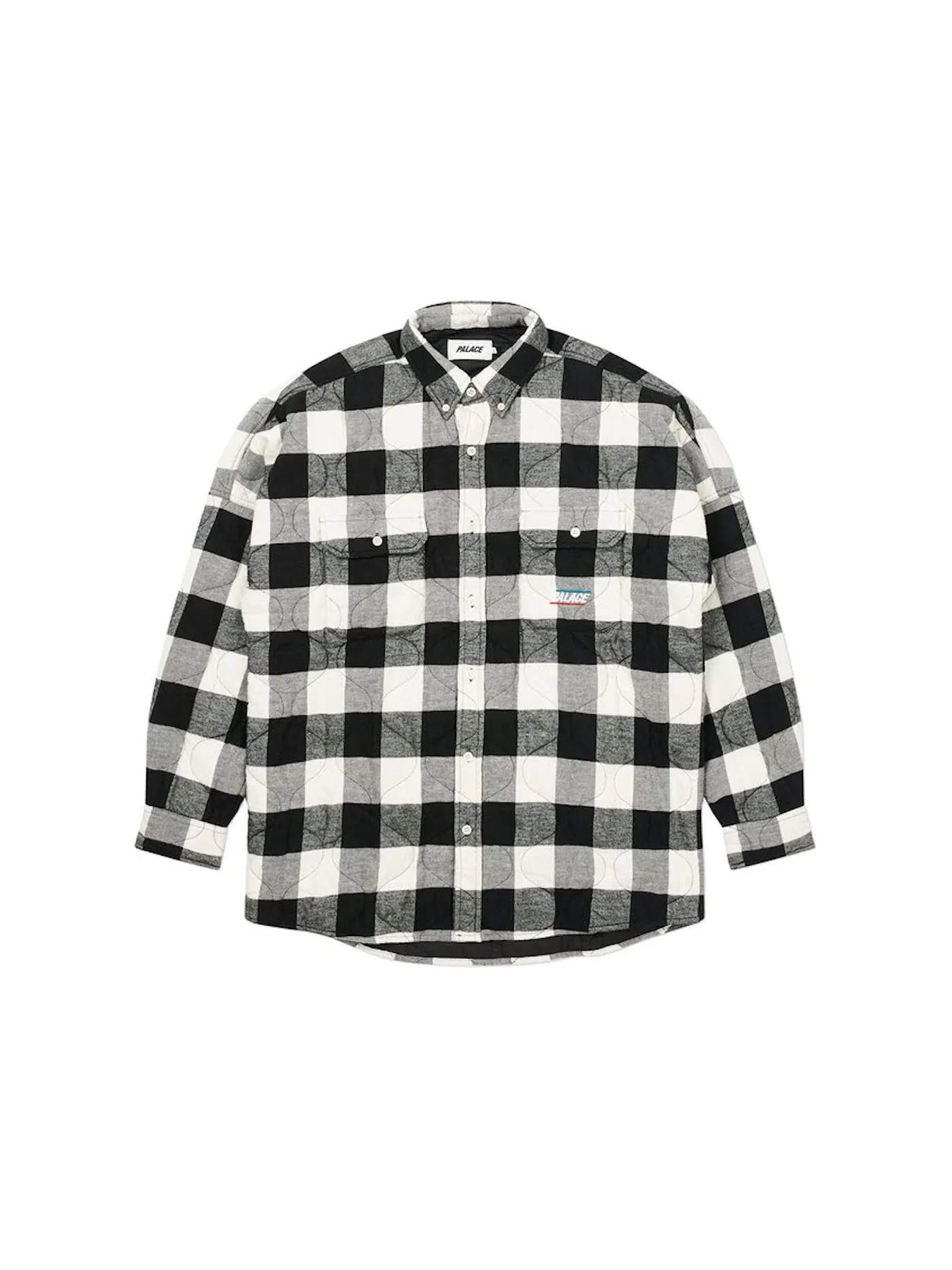 Мужская рубашка в клетку с набивным рисунком Palace Shirt — изображение 1 из 3, белый
