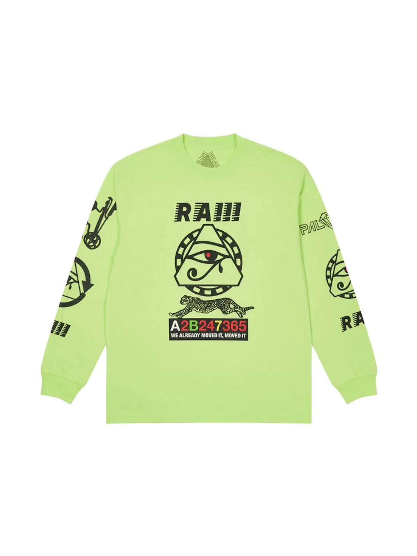 Мужская футболка с длинным рукавом Palace Longsleeve — изображение 1 из 2, зеленый