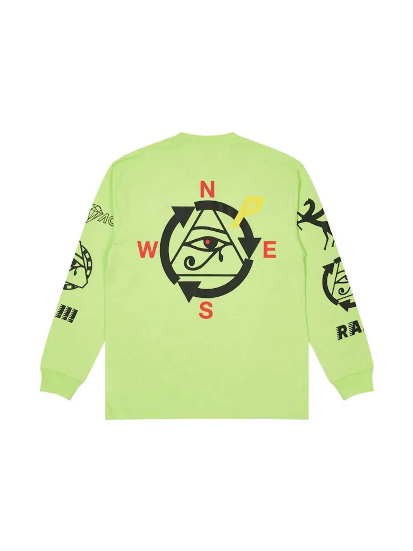 Мужская футболка с длинным рукавом Palace Longsleeve — изображение 2 из 2, зеленый