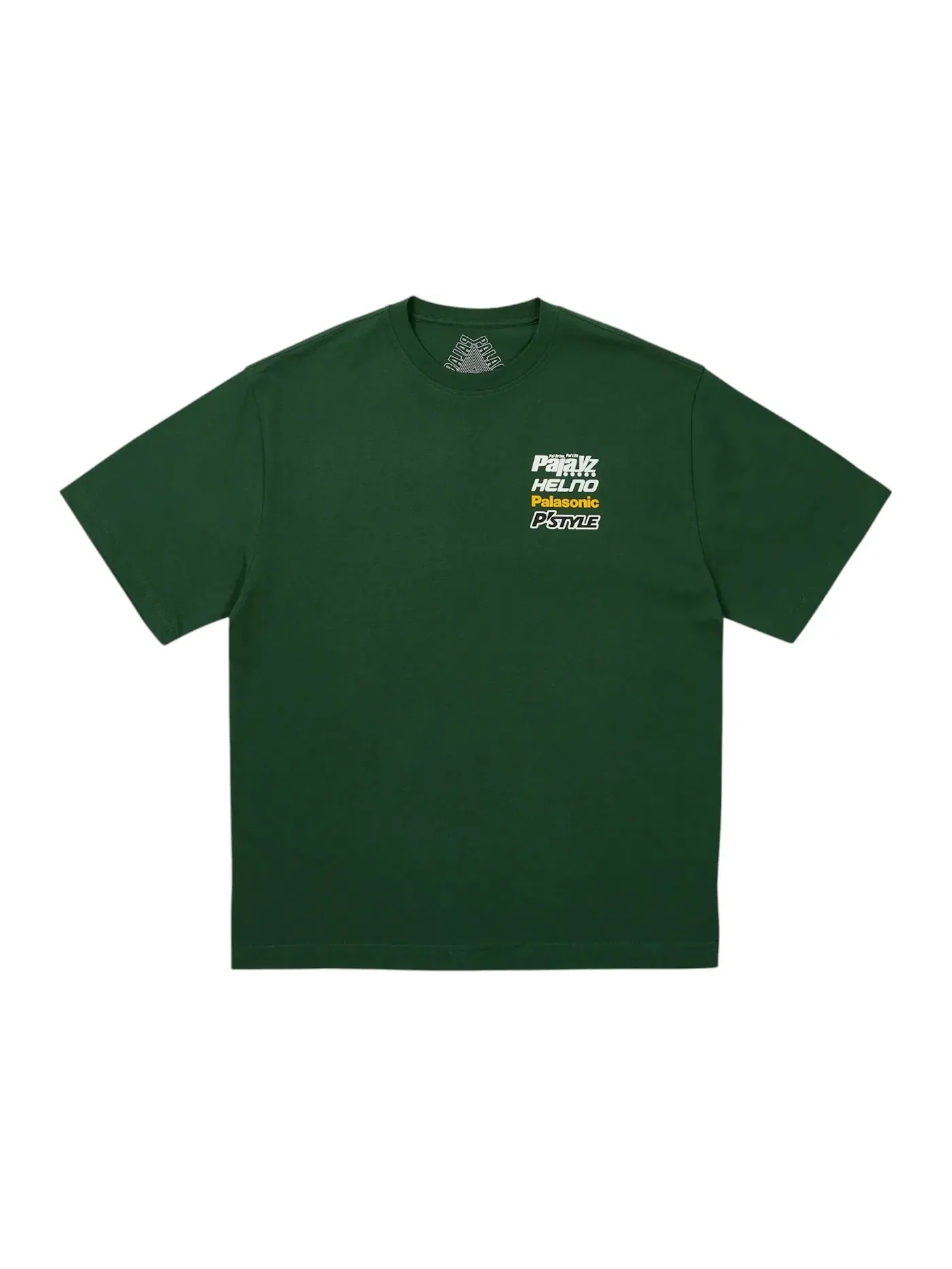Мужская футболка с принтом Palace T-Shirt — изображение 2 из 2, зеленый