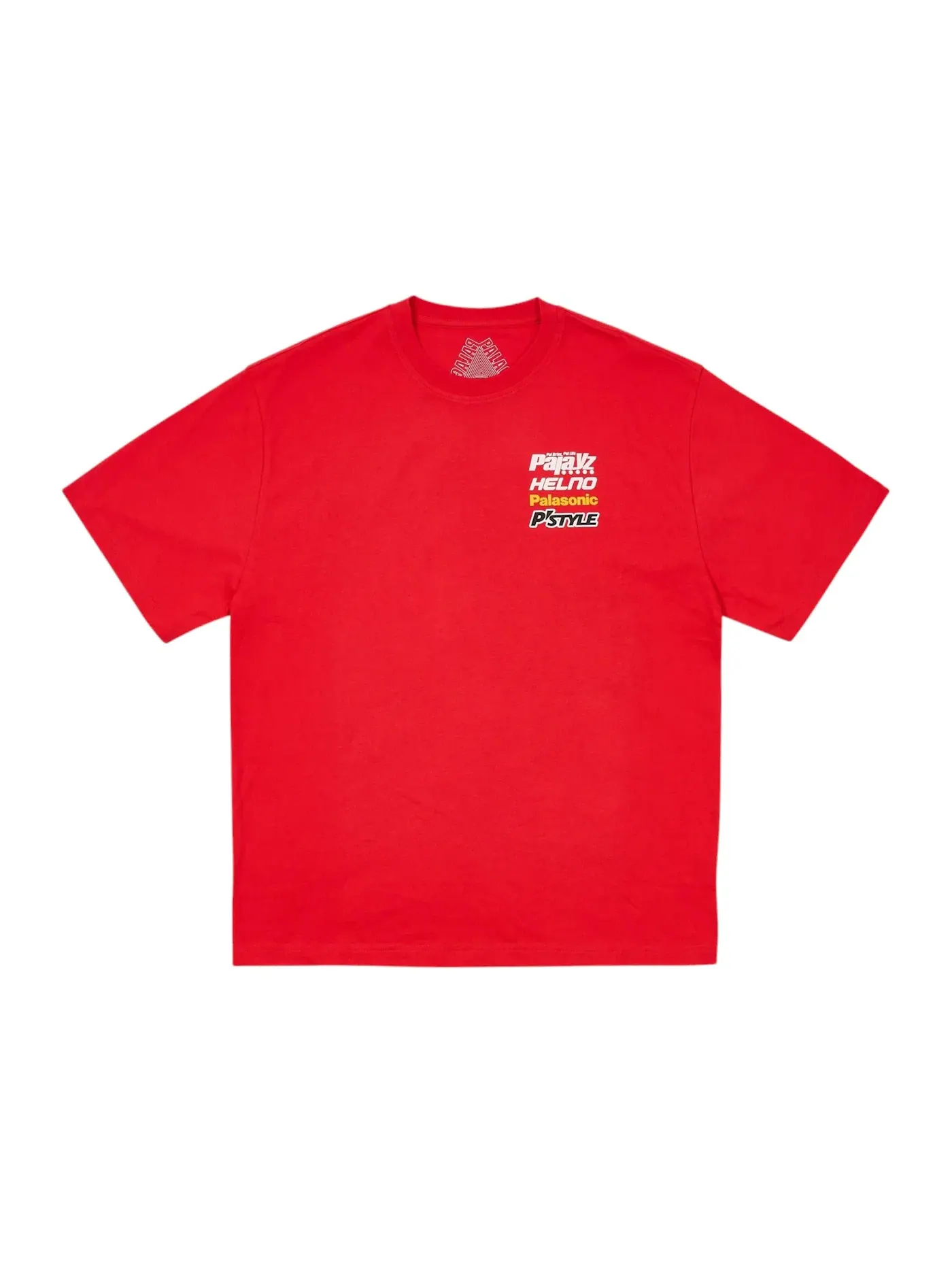 Мужская футболка с принтом Palace T-Shirt — изображение 2 из 2, красный
