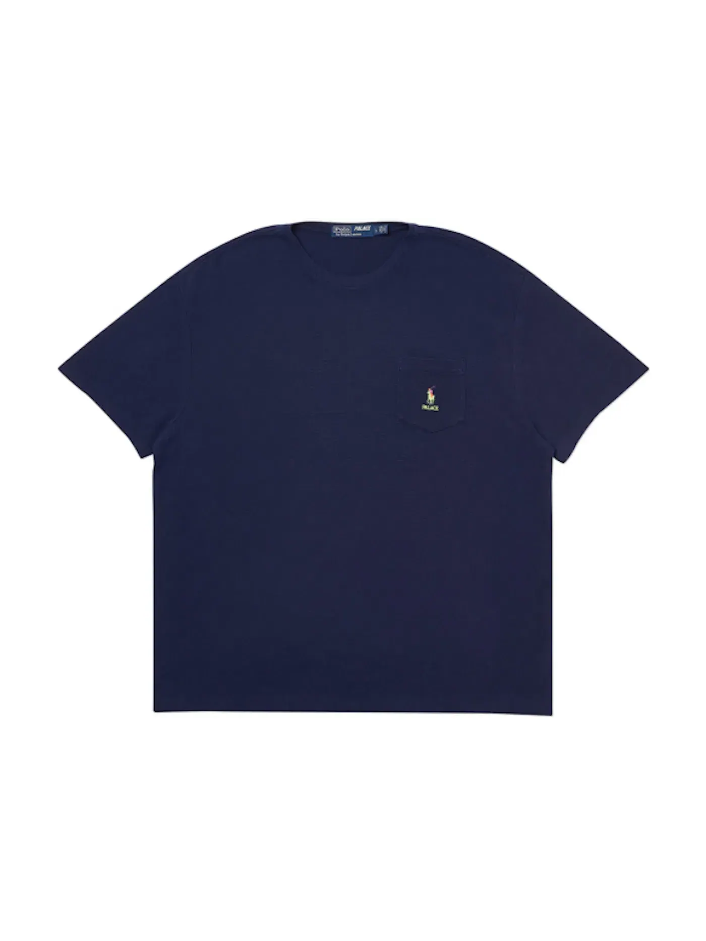 Мужская футболка вафельная с карманом Palace Tee — изображение 1 из 2, темно-синий