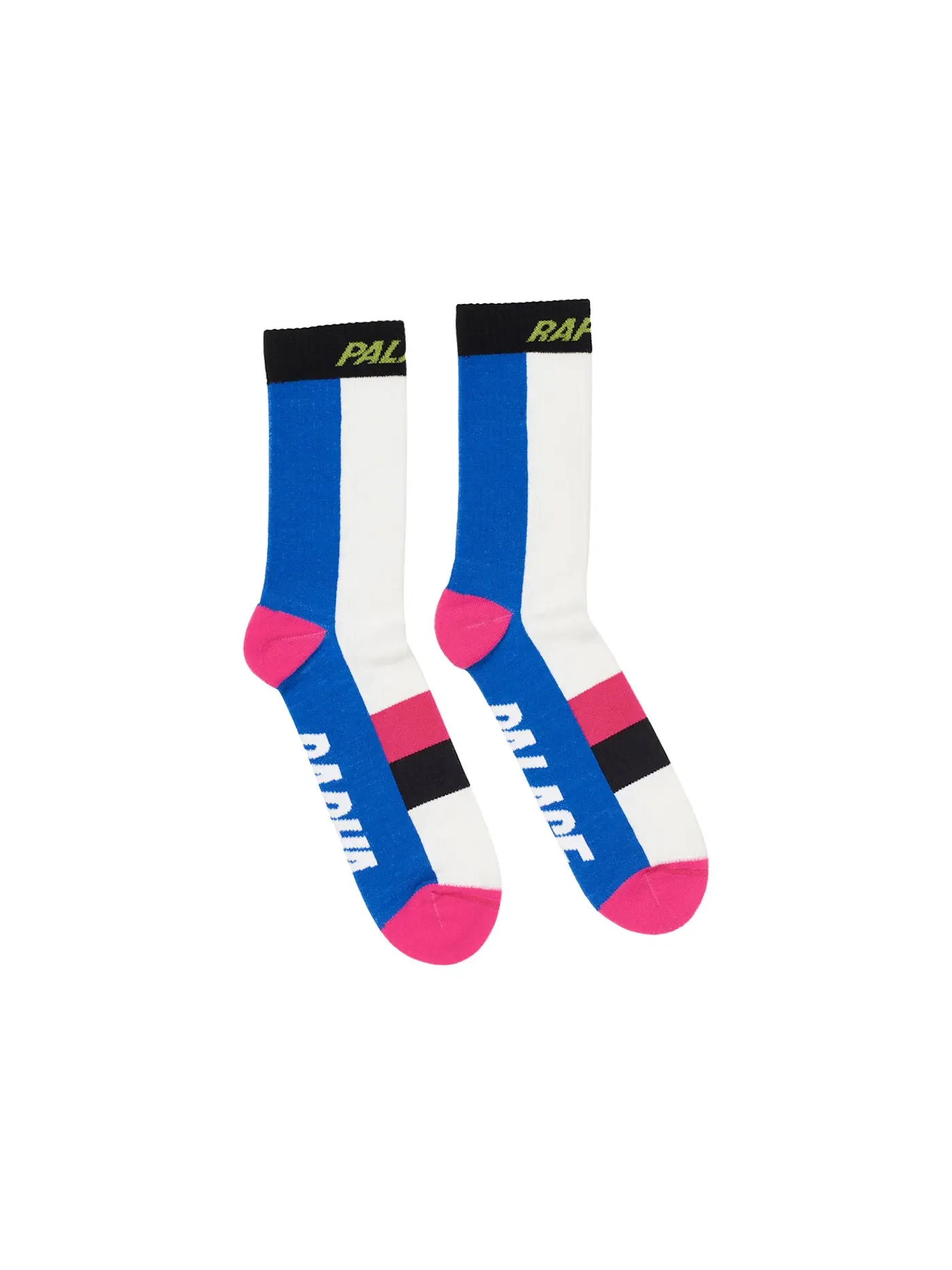 Унисекс носки Palace Rapha Merino Socks — изображение 2 из 2, белый/синий/розовый