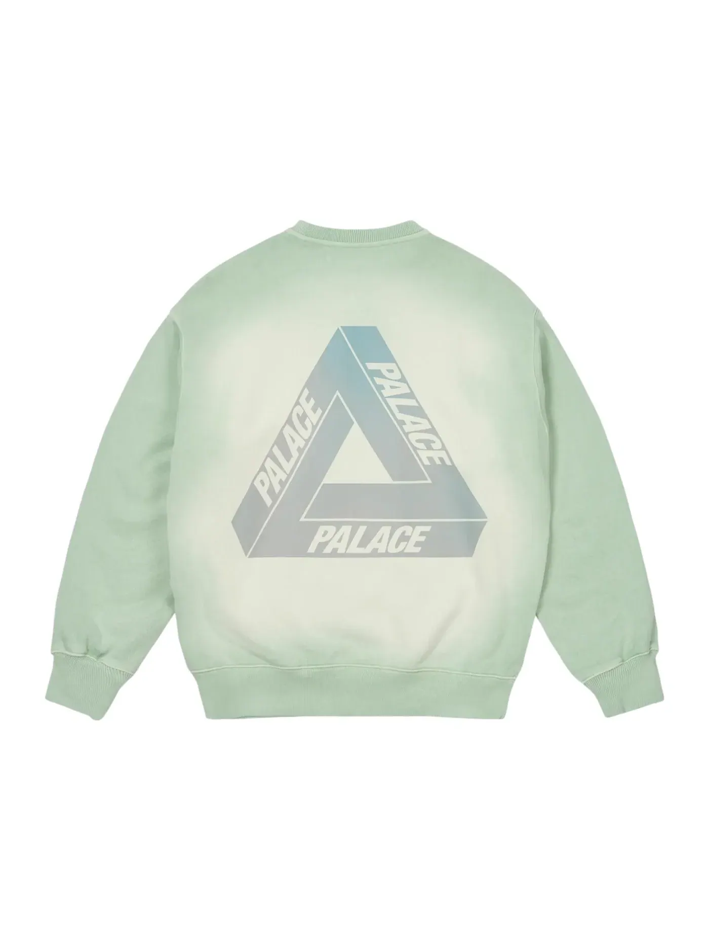 Мужской свитшот с принтом Palace Reacto Tri-Ferg Crew — изображение 1 из 2, зеленый