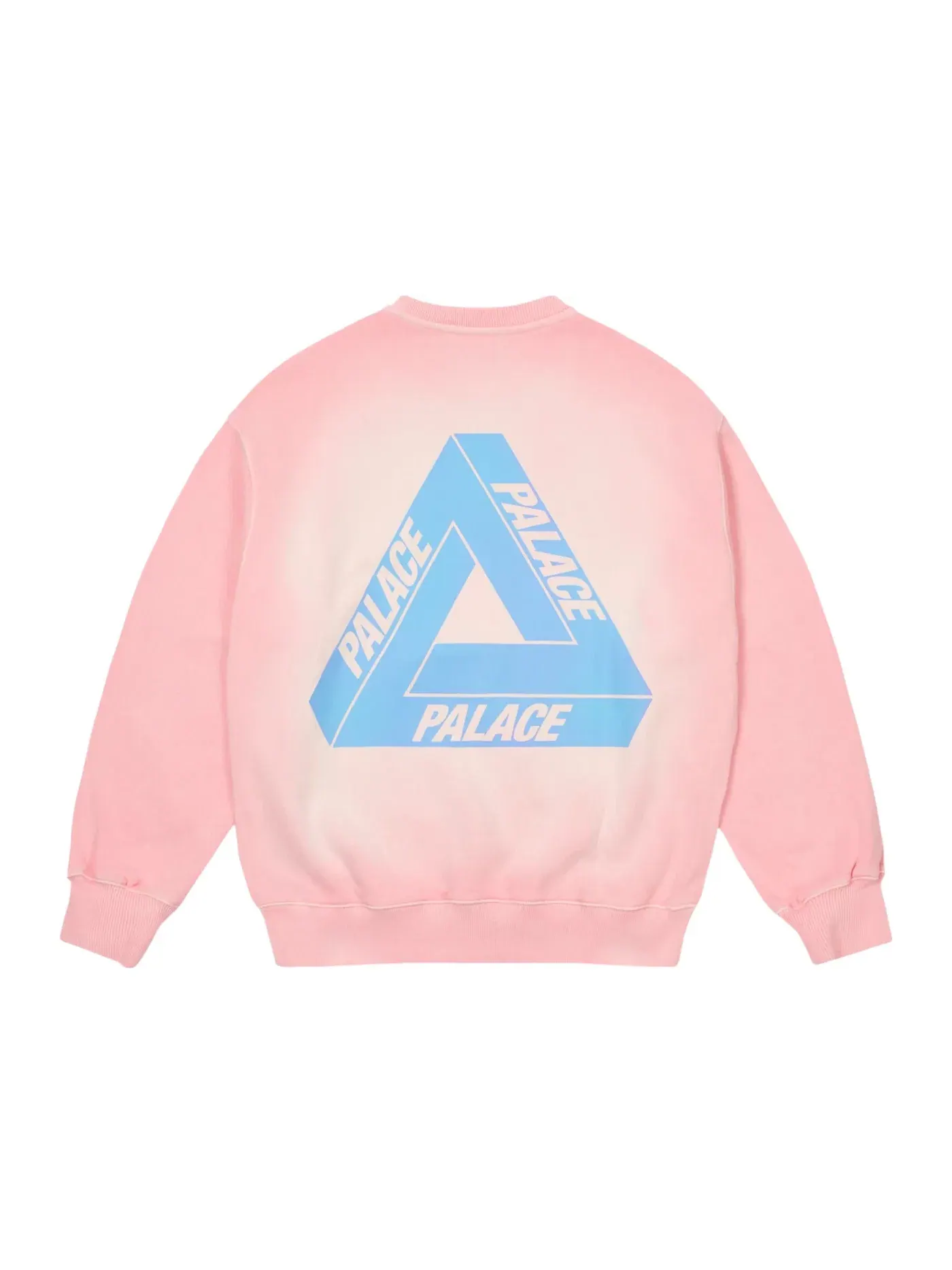 Мужской свитшот с принтом Palace Reacto Tri-Ferg Crew — изображение 1 из 2, розовый