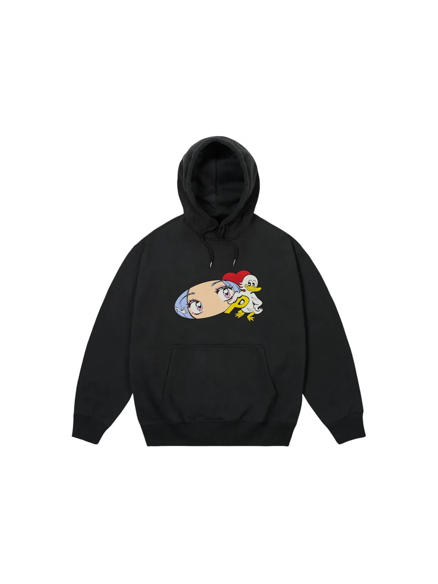 Мужская худи с принтом Palace Hood — изображение 1 из 1, черный