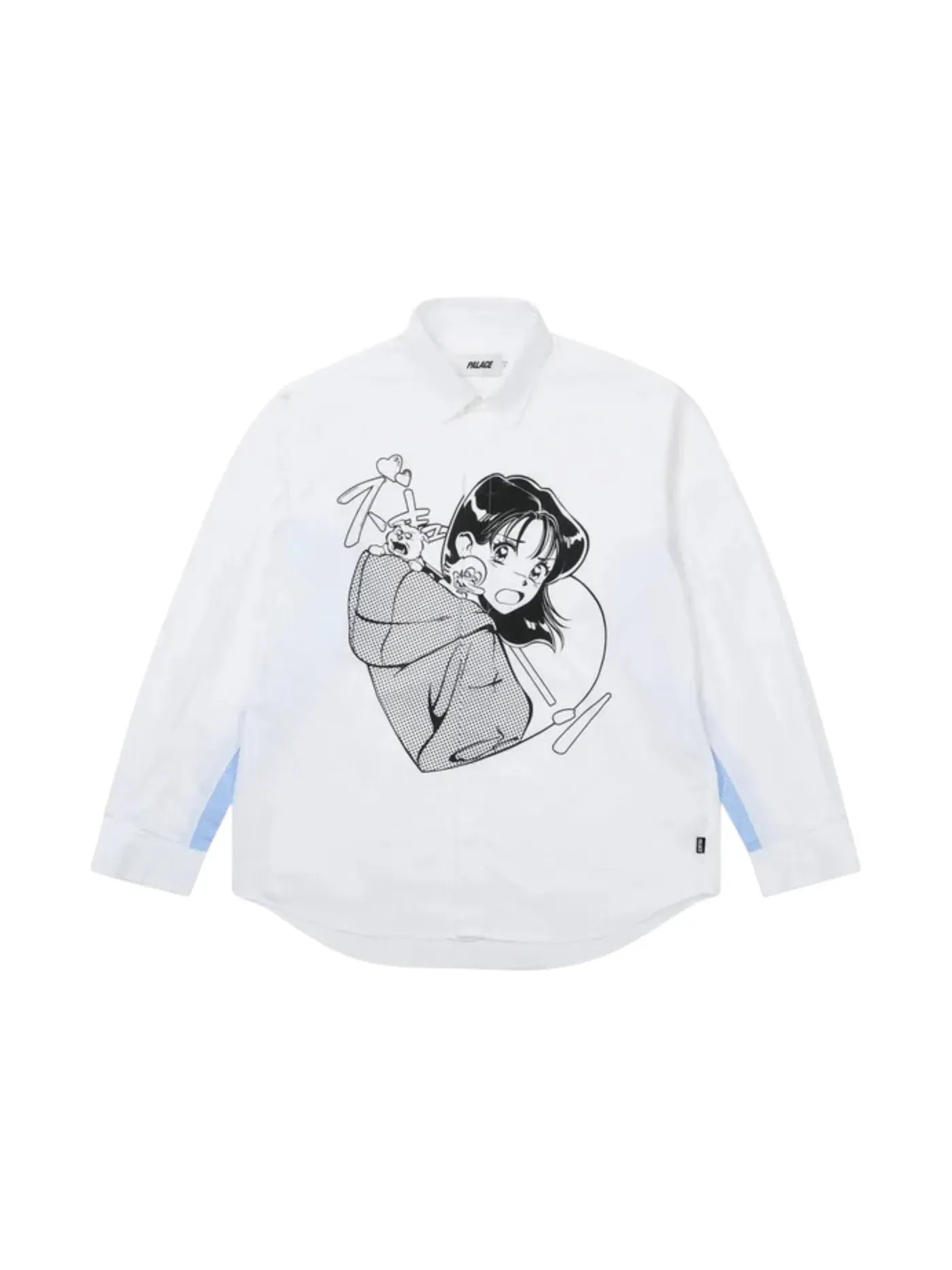Мужская рубашка с принтом Palace Rear View Shirt — изображение 1 из 2, белый