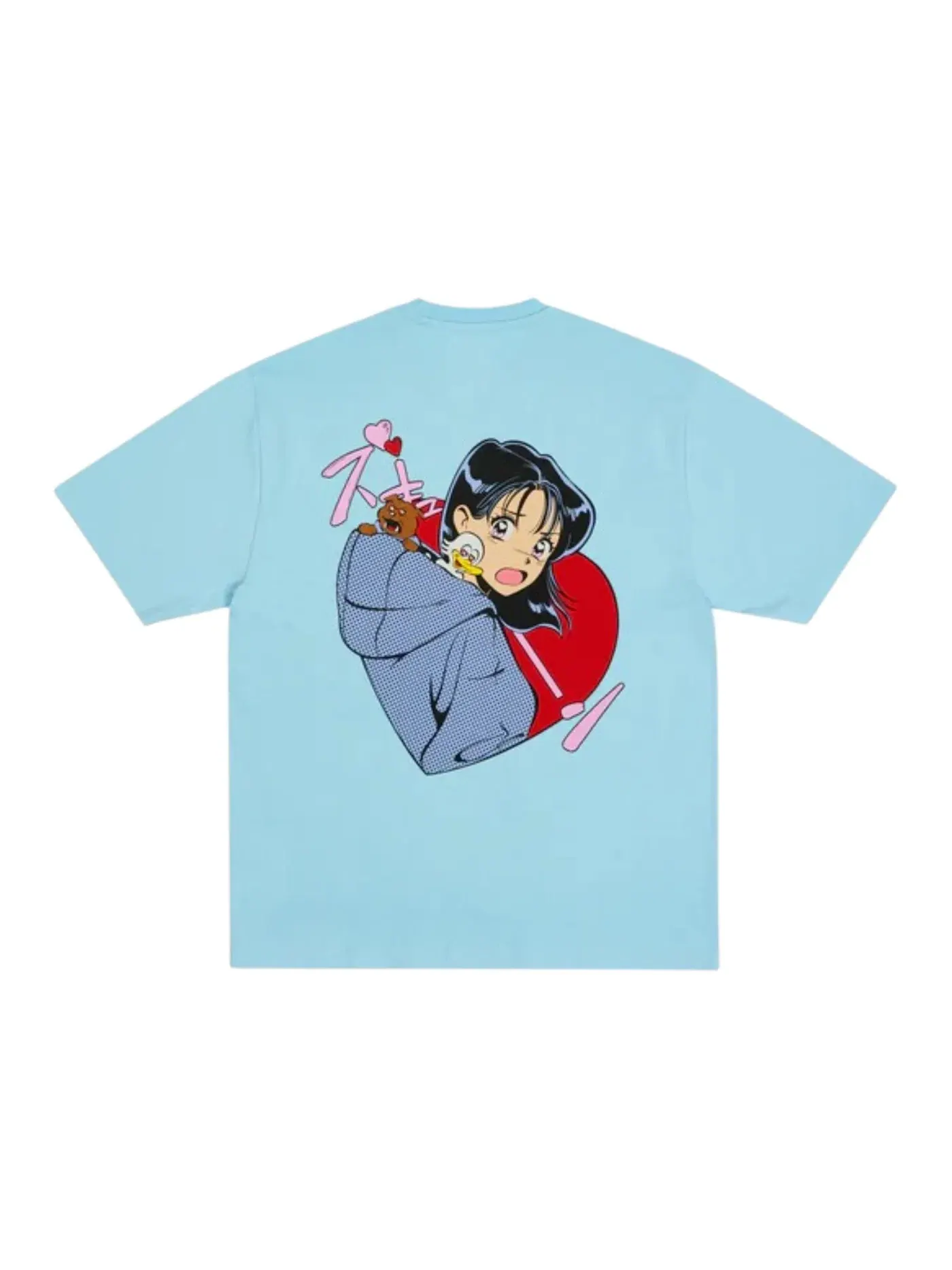 Мужская футболка с принтом Palace Rear View T-Shirt — изображение 1 из 2, синий