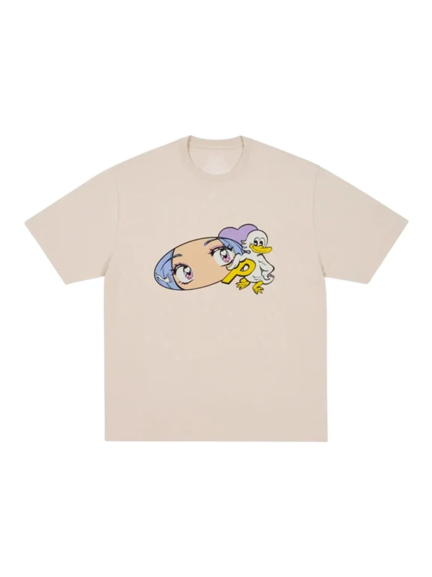 Мужская футболка с принтом Palace T-Shirt — изображение 2 из 2, серый