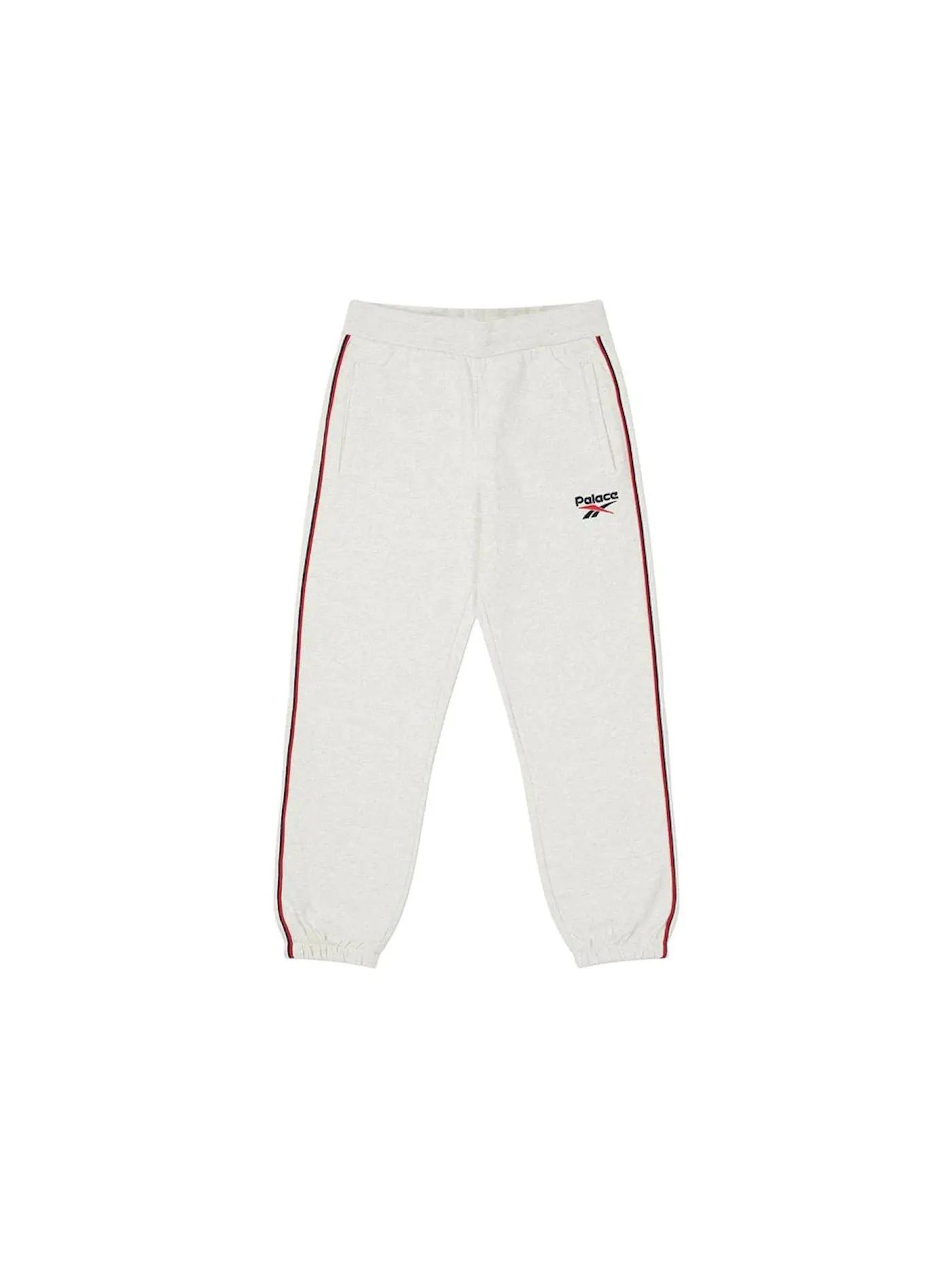 Мужские спортивные штаны с принтом Palace Reebok P-Bok Joggers — изображение 1 из 2, светлый серый