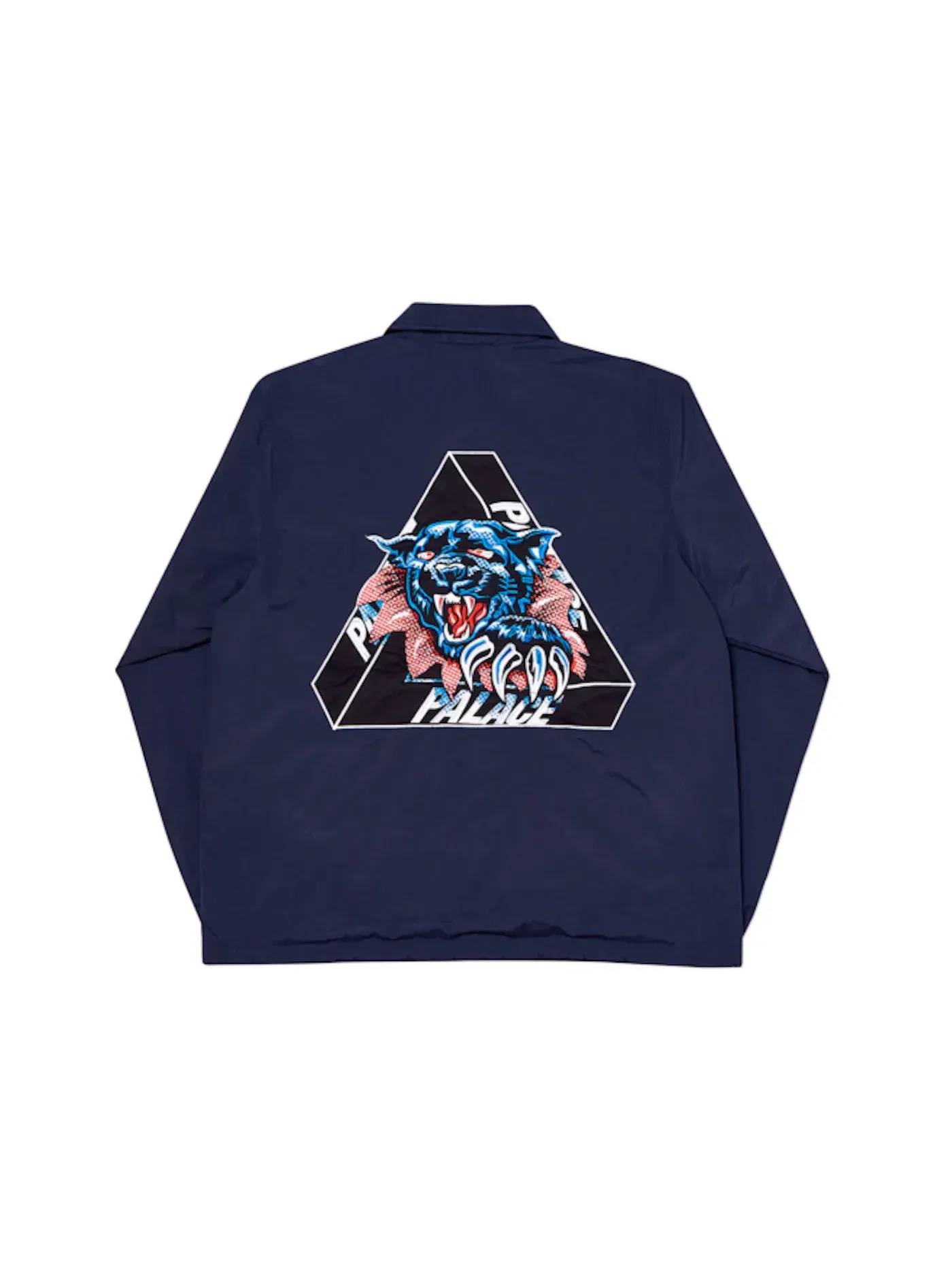 Мужская куртка с потертостями Palace Ripped Coach Jacket — изображение 2 из 2, темно-синий