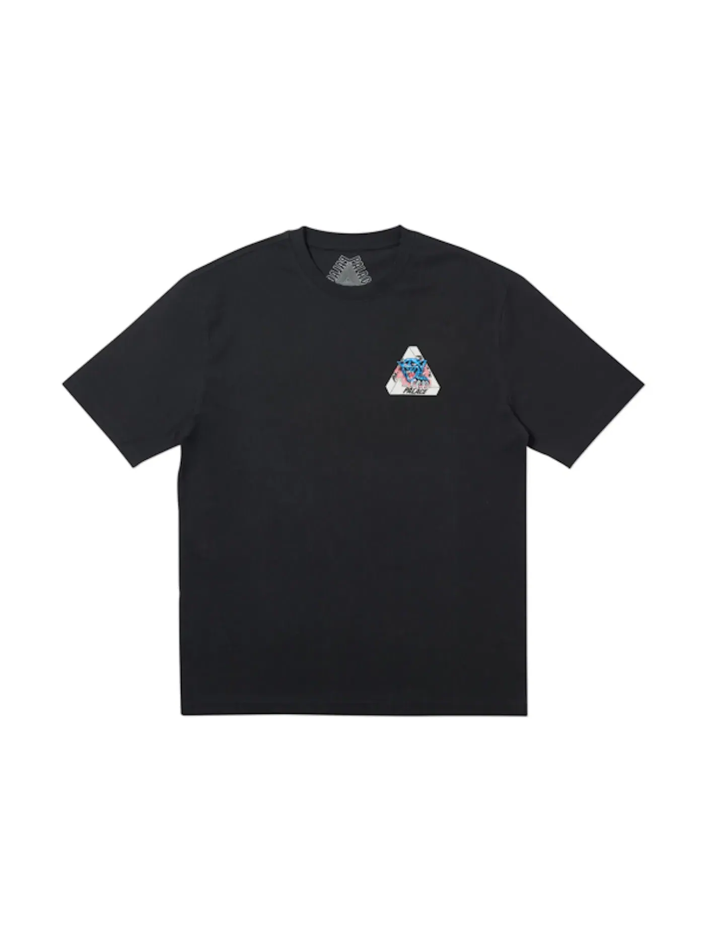 Мужская футболка с разрывами Ripped T-Shirt Palace — изображение 1 из 2, черный
