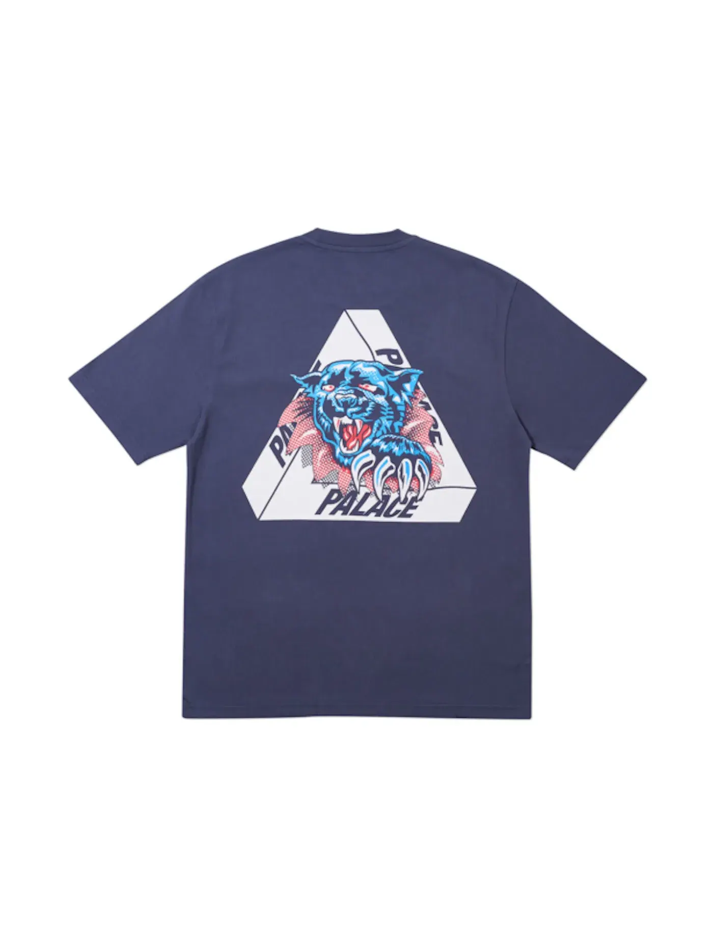 Мужская футболка с принтом Palace T-shirt — изображение 2 из 2, темно-синий