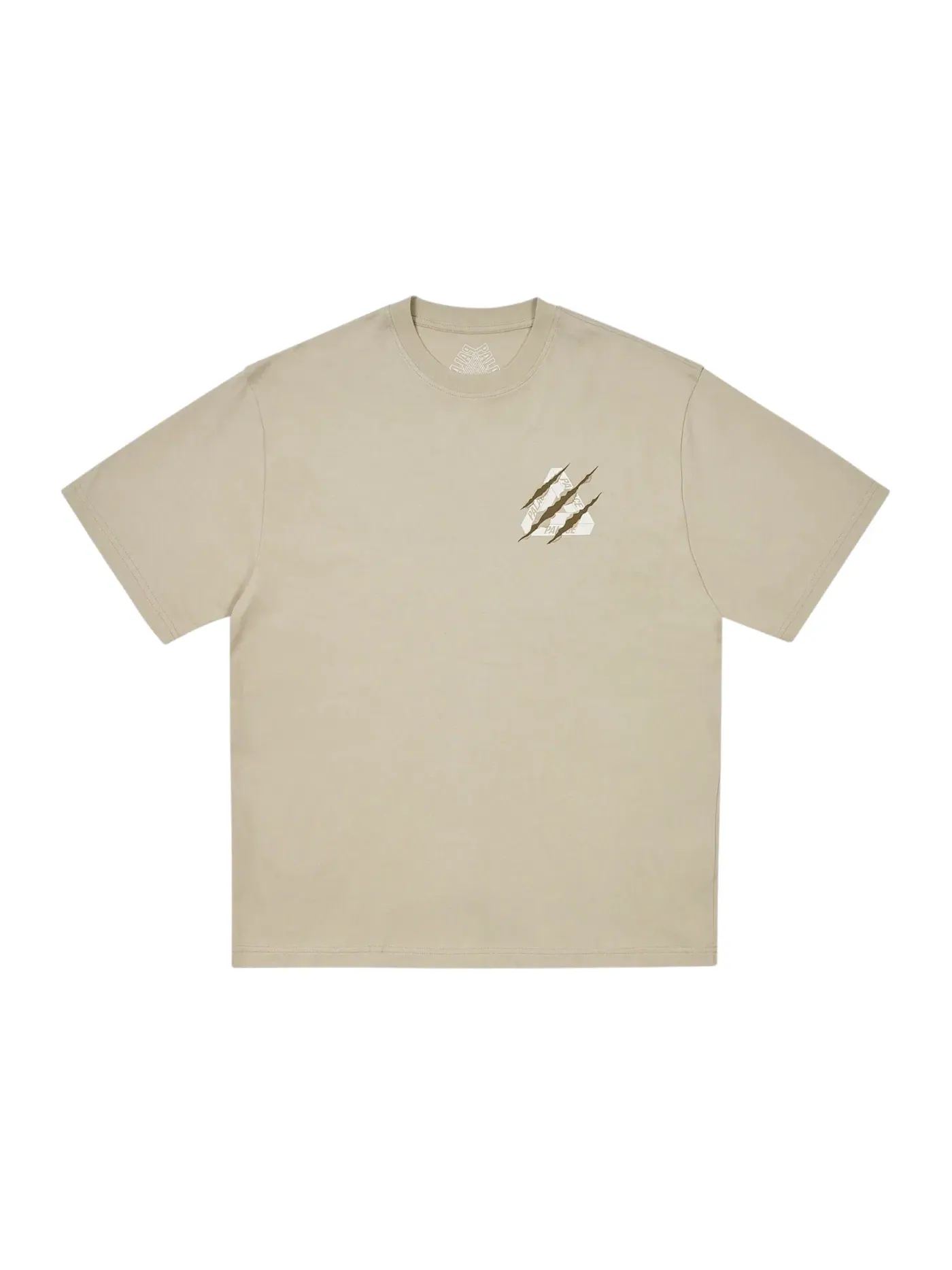 Мужская футболка с рваным принтом Palace T-Shirt — изображение 2 из 2, серый