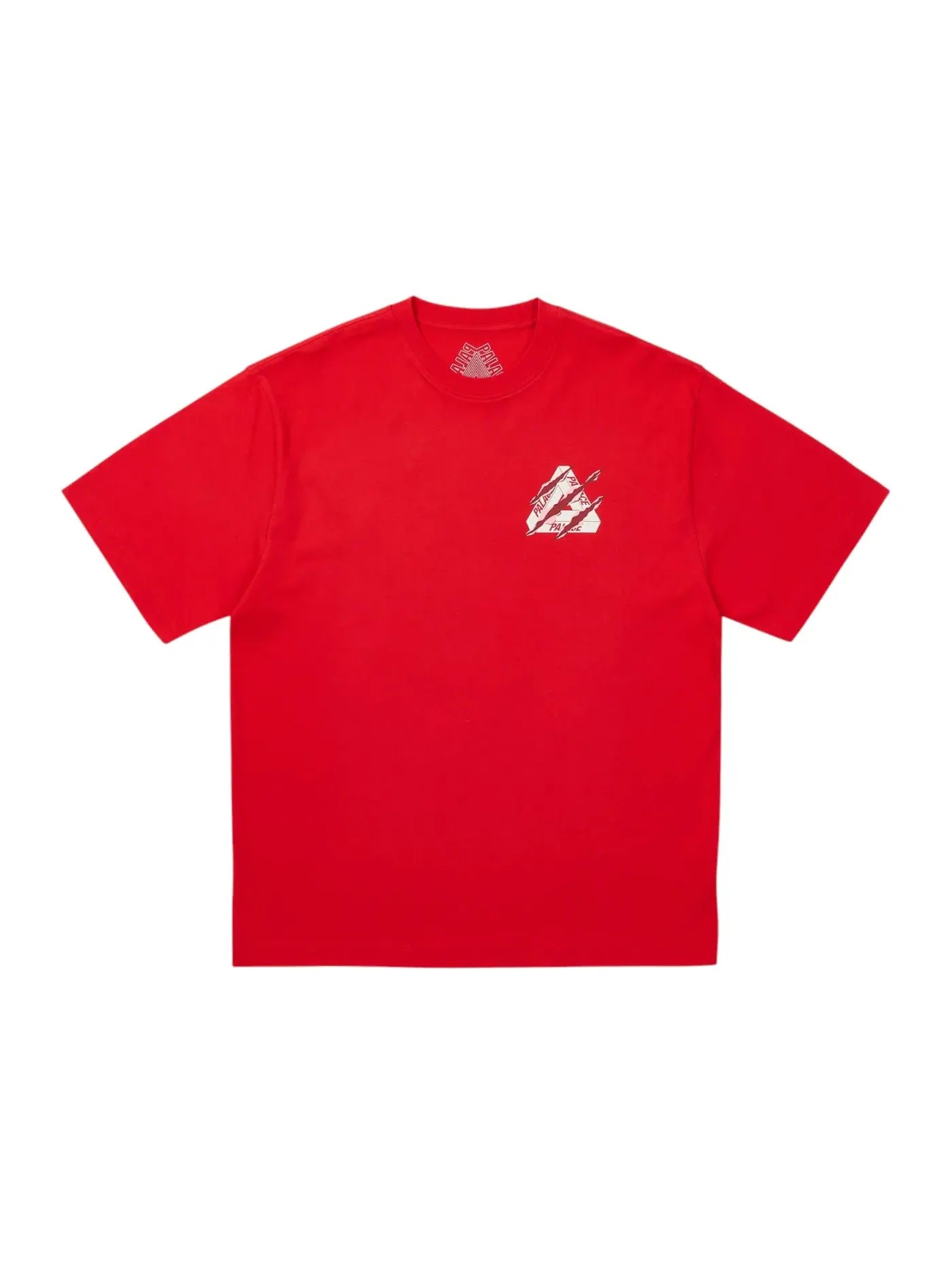 Мужская футболка с разрывами Palace T-Shirt — изображение 2 из 2, красный