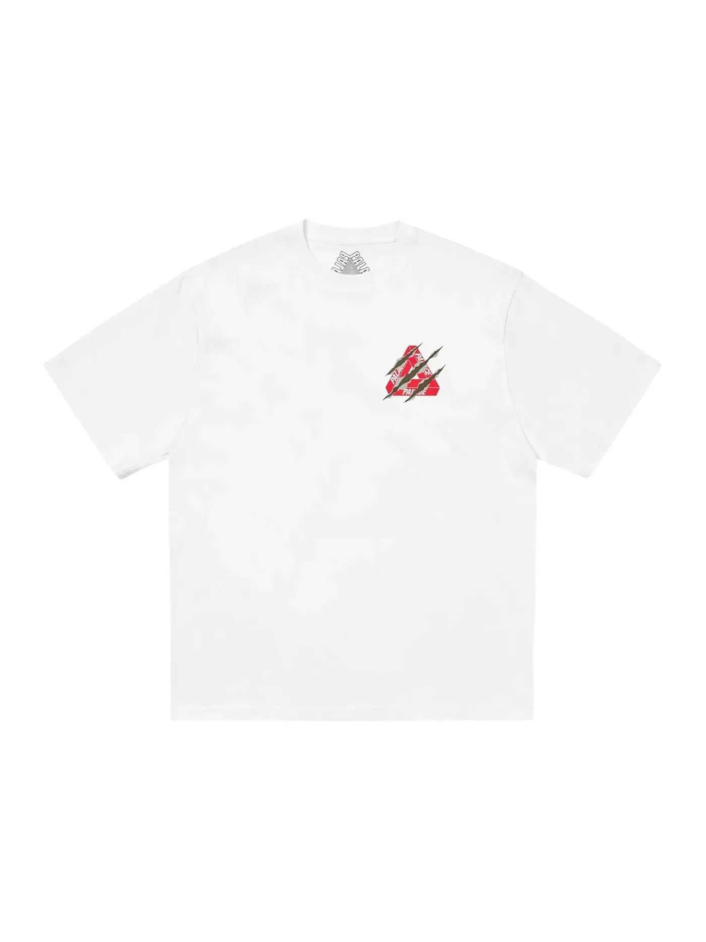 Мужская футболка с принтом Palace Ripped Tri T-Shirt — изображение 2 из 2, белый