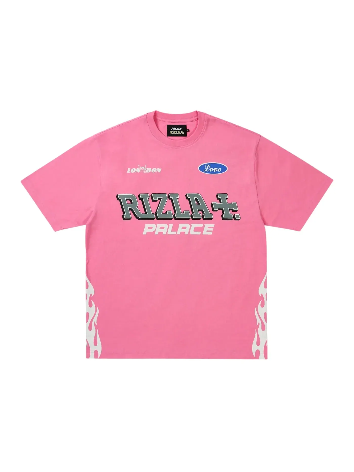 Мужская футболка с принтом Palace Rizla T-shirt — изображение 1 из 2, розовый