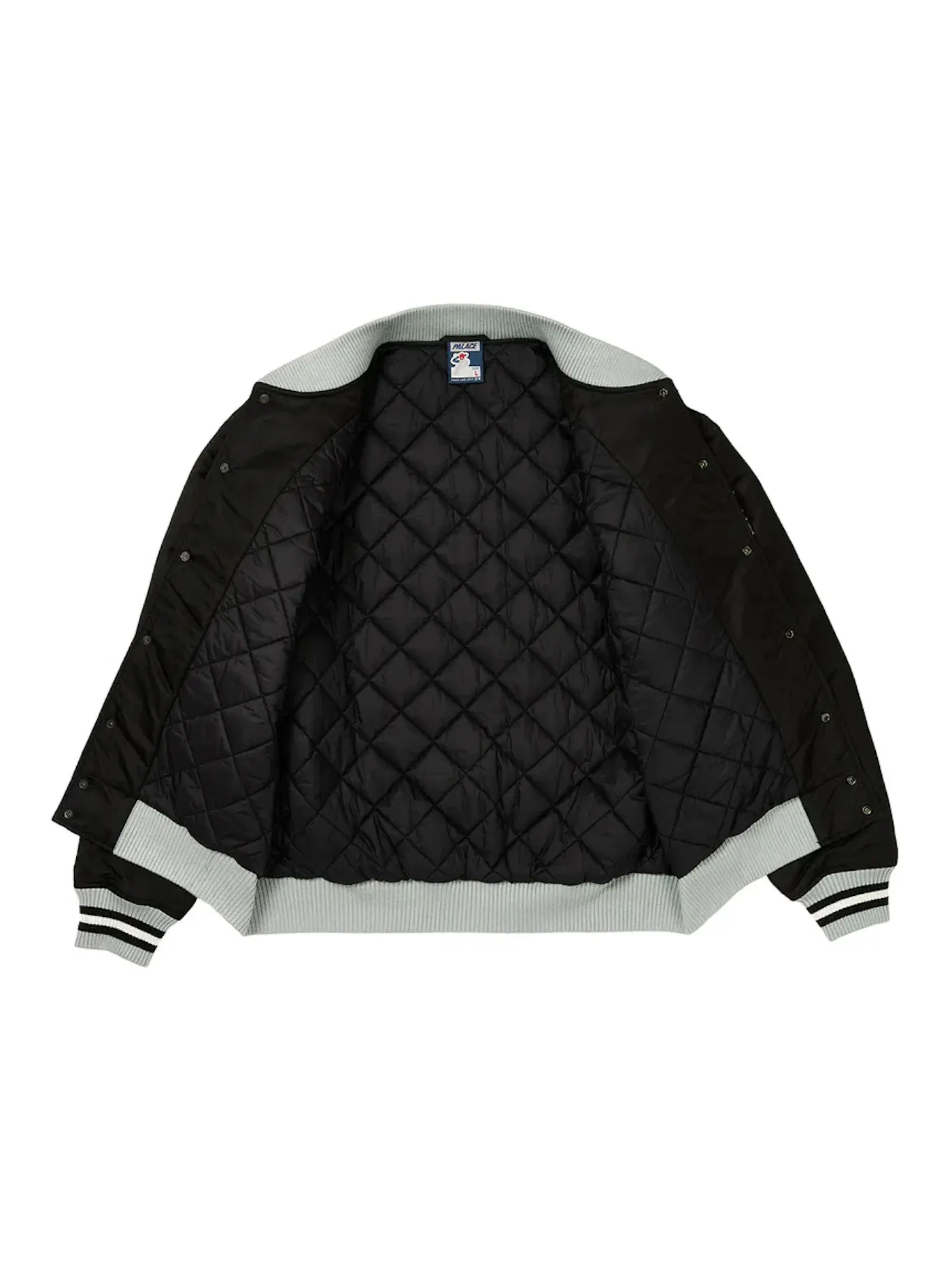 Мужская куртка из сатина Palace Satin The Arena Jacket — изображение 2 из 3, черный