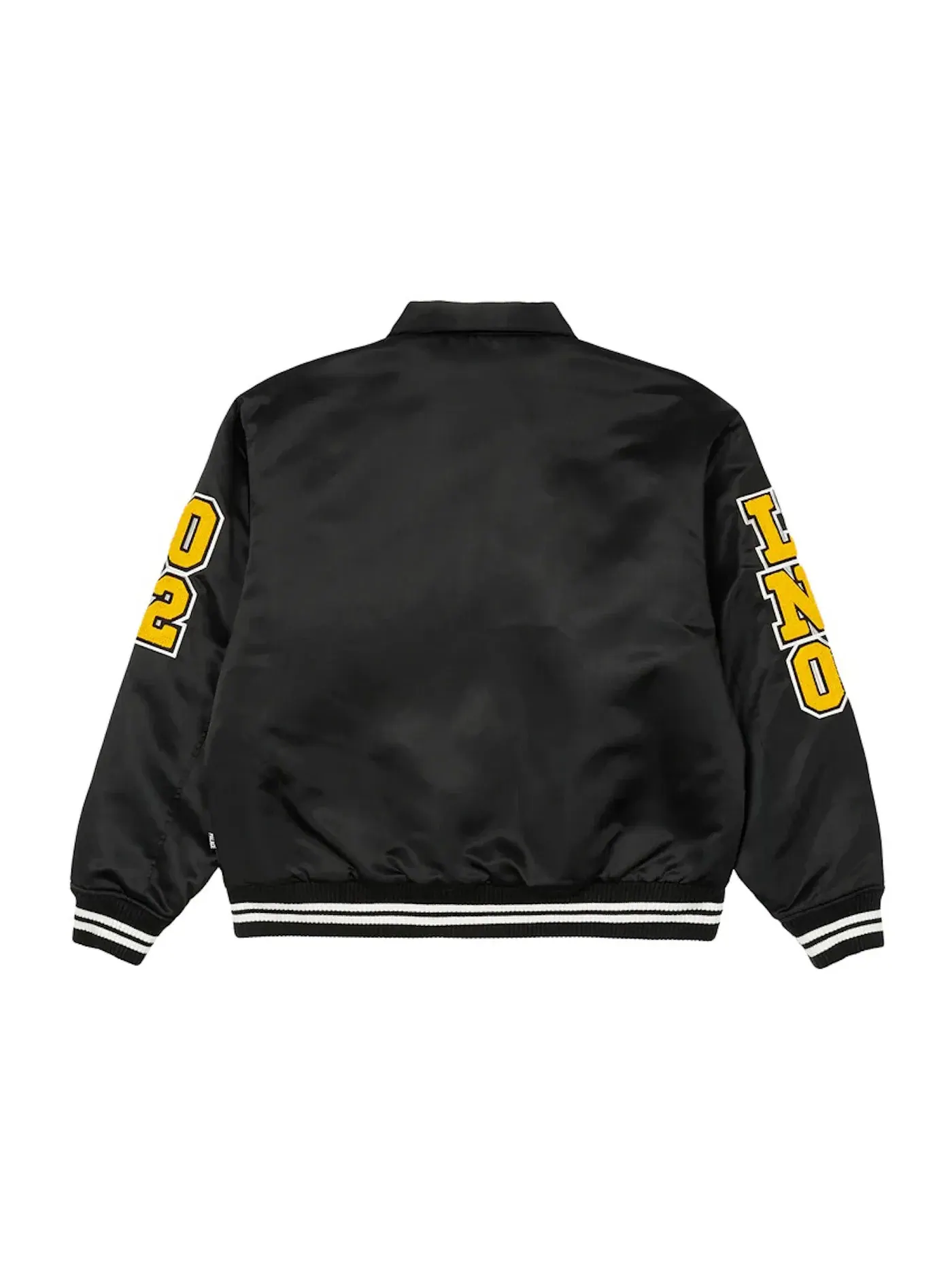 Мужская куртка-бомбер Palace Satin Varsity Jacket — изображение 3 из 3, черный