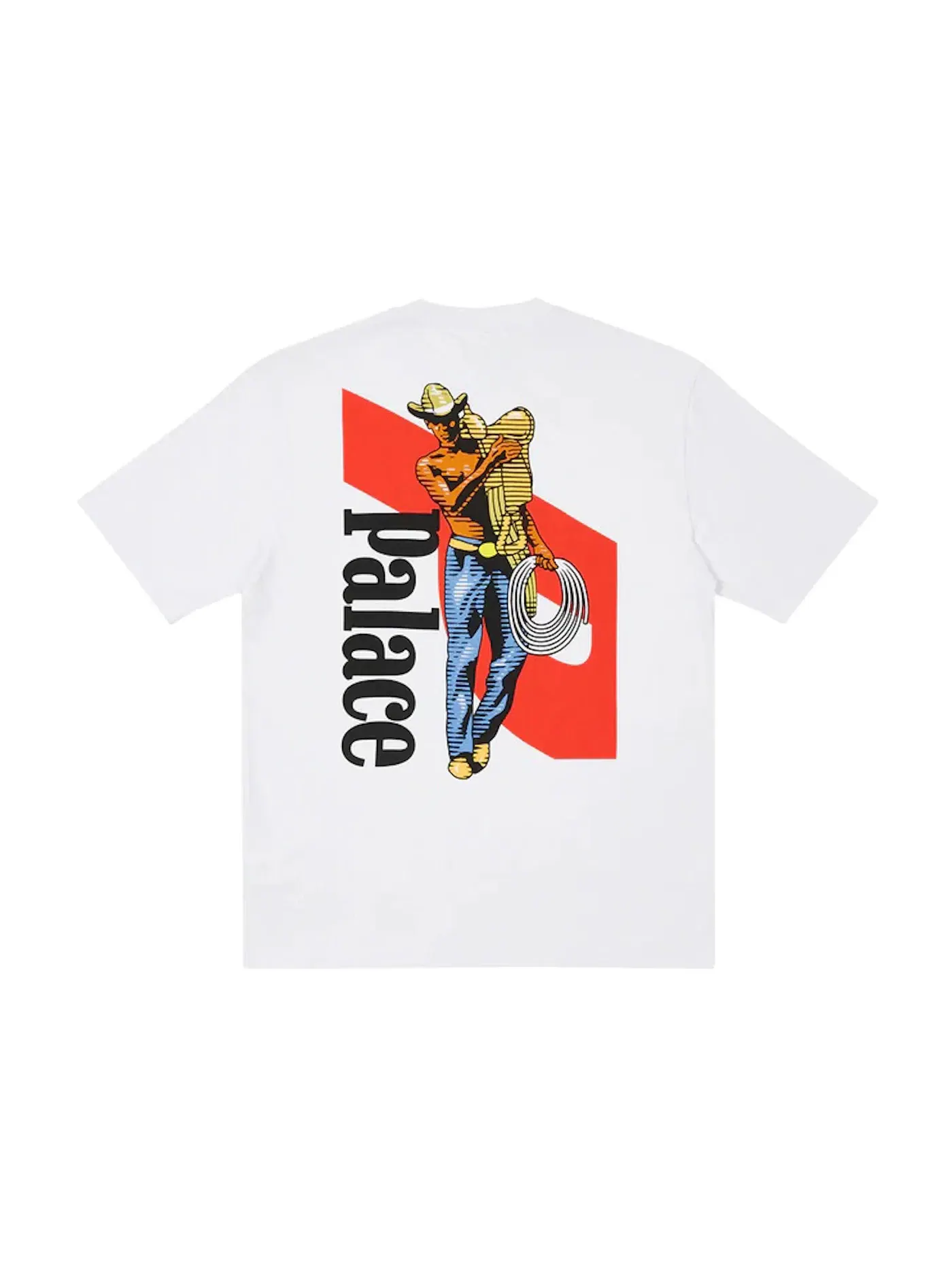 Мужская футболка с принтом Palace T-shirt — изображение 1 из 2, белый