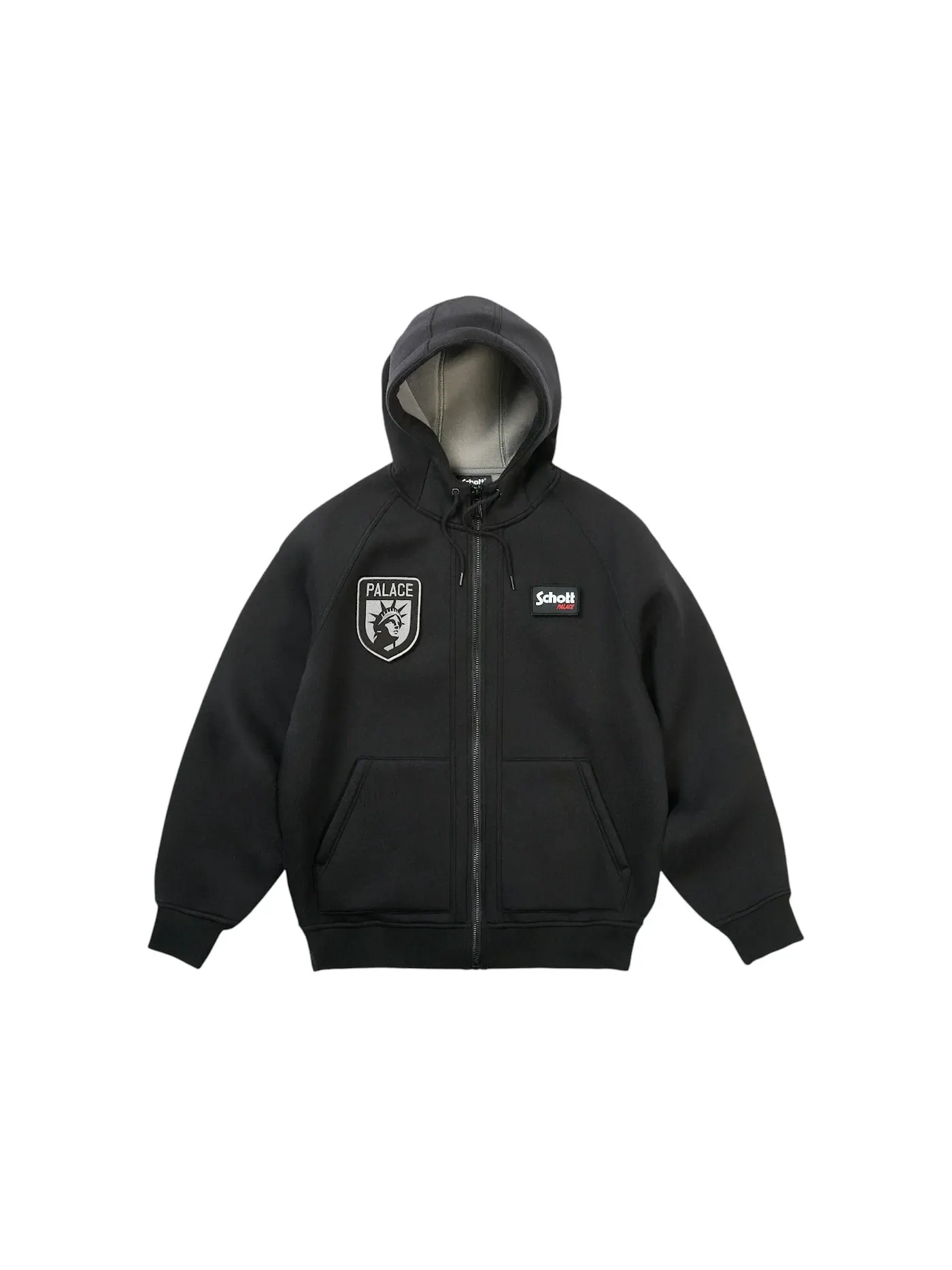 Мужская худи Schott Bonded Fleece Palace — изображение 1 из 2, черный