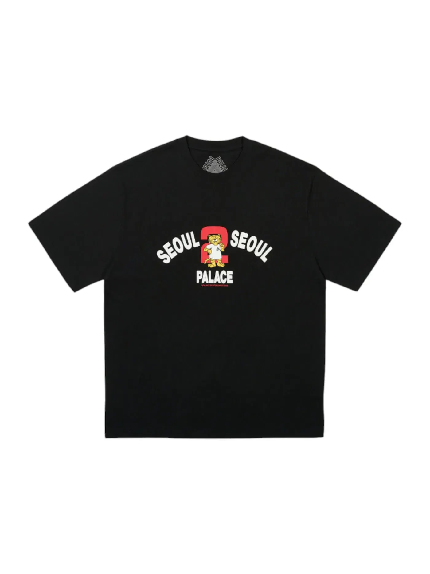 Мужская футболка с принтом Palace Seoul 2 Seoul T-Shirt — изображение 1 из 1, черный