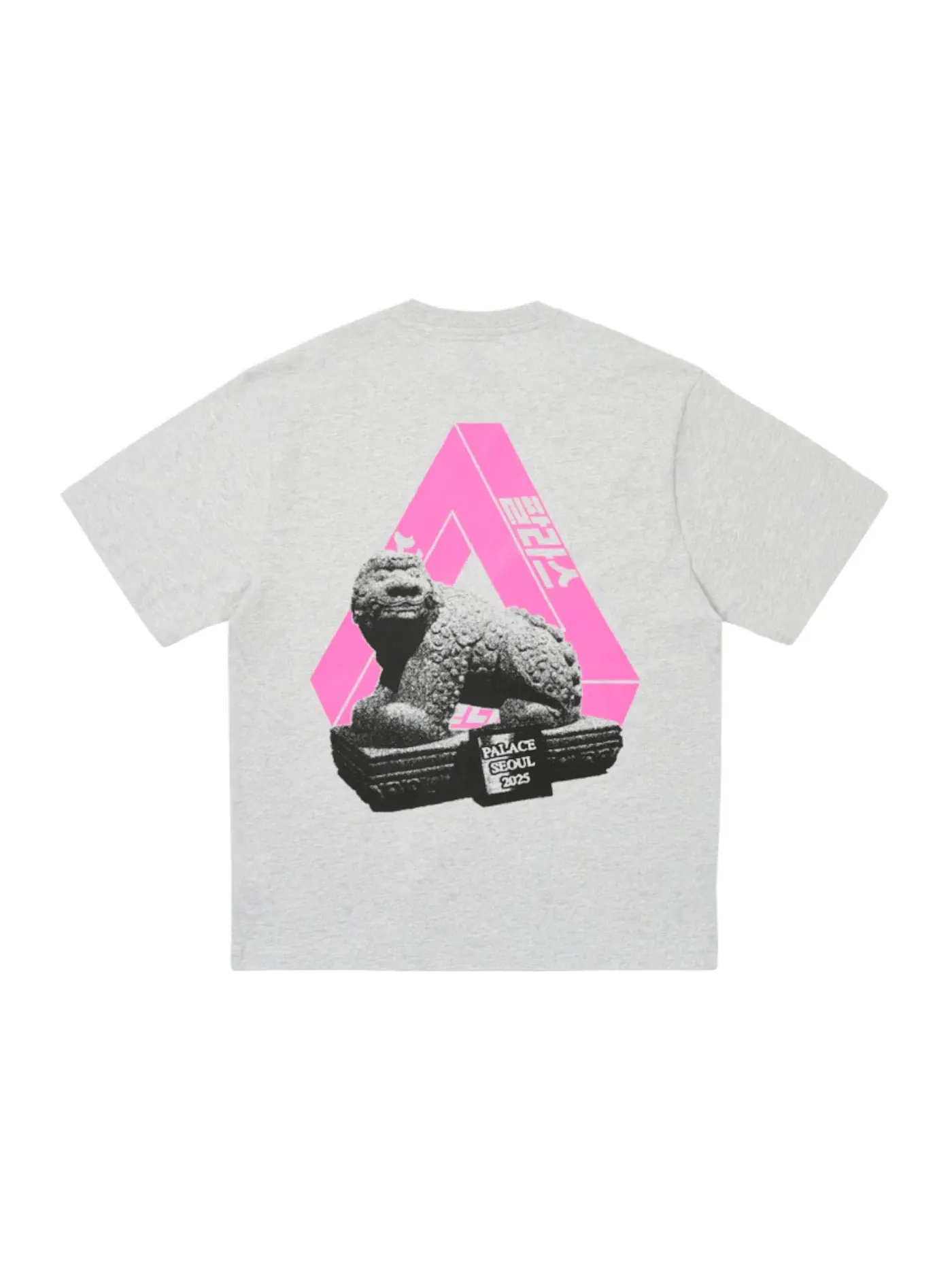 Мужская футболка с принтом Palace Seoul 2 Seoul Tri-Ferg T-Shirt — изображение 1 из 2, серый