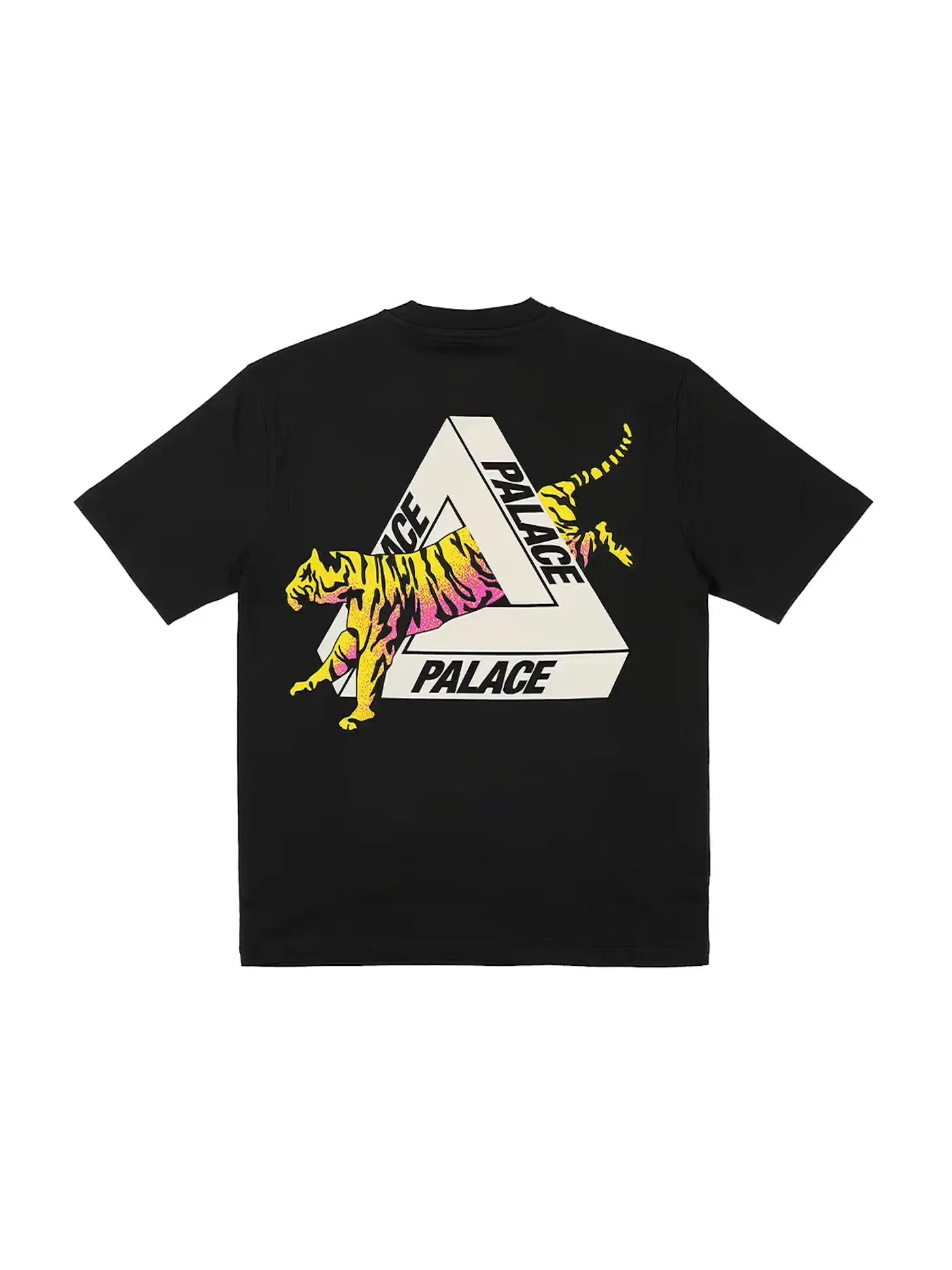 Мужская футболка с принтом Palace Seoul Exclusive Tiger Tri-Ferg T-shirt — изображение 1 из 2, черный