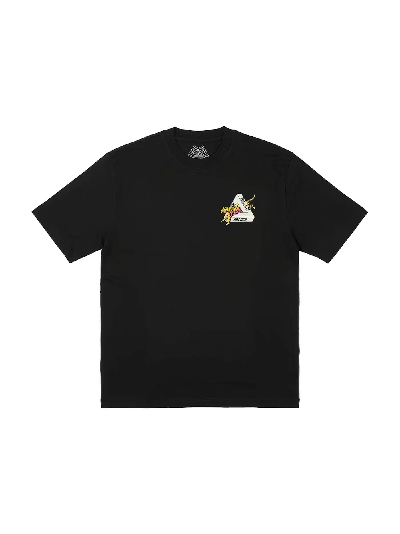 Мужская футболка с принтом Palace Seoul Exclusive Tiger Tri-Ferg T-shirt — изображение 2 из 2, черный