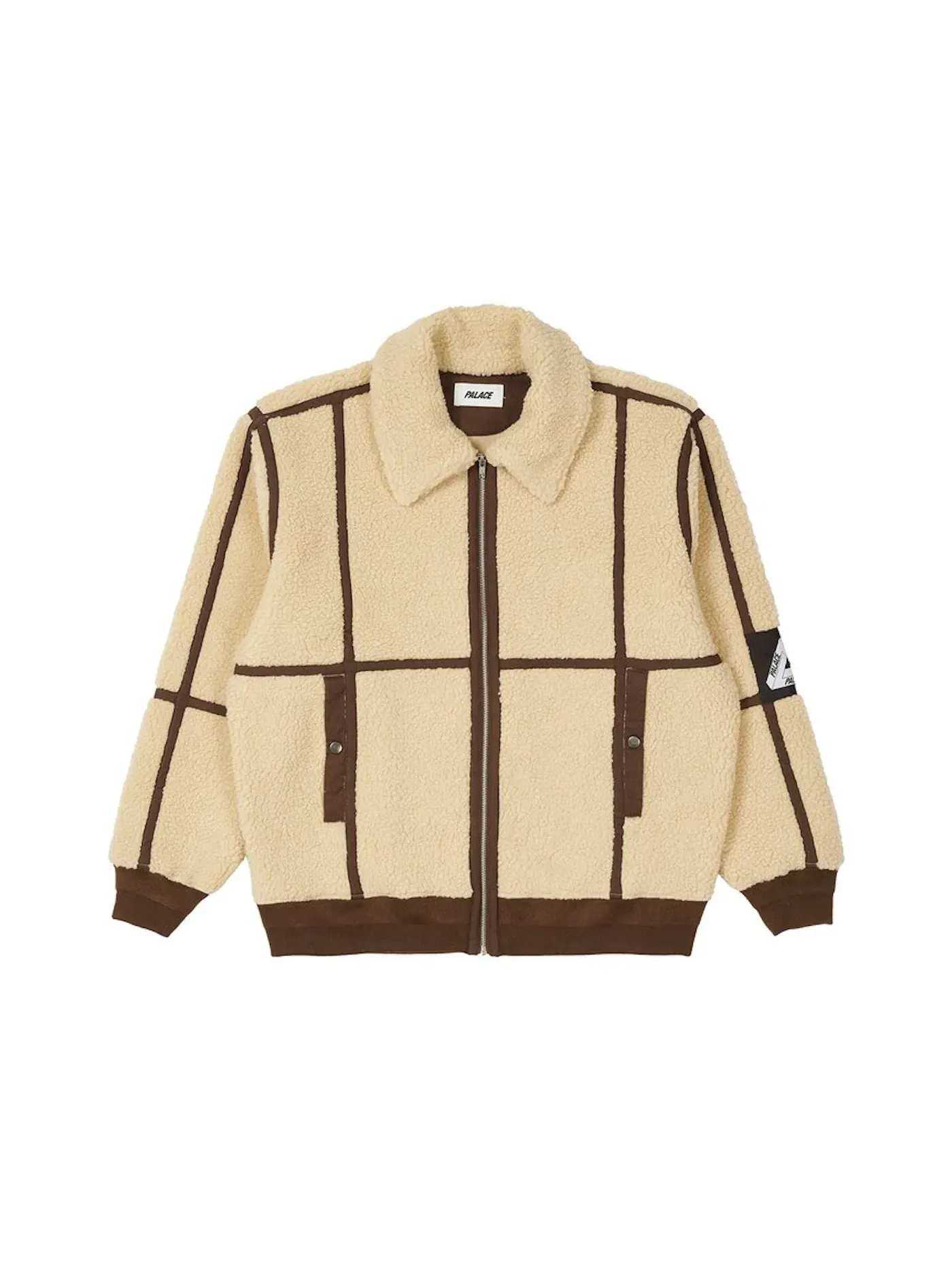 Мужская куртка из флиса Palace Sherpa Flight Jacket — изображение 1 из 2, натуральный/коричневый