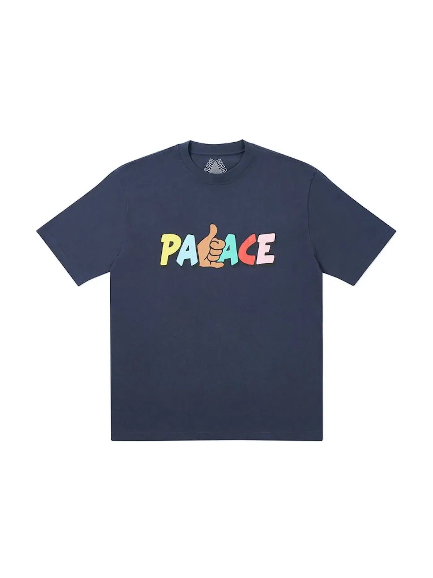 Мужская футболка с принтом Palace Shitfaced Shaka — изображение 1 из 1, темно-синий