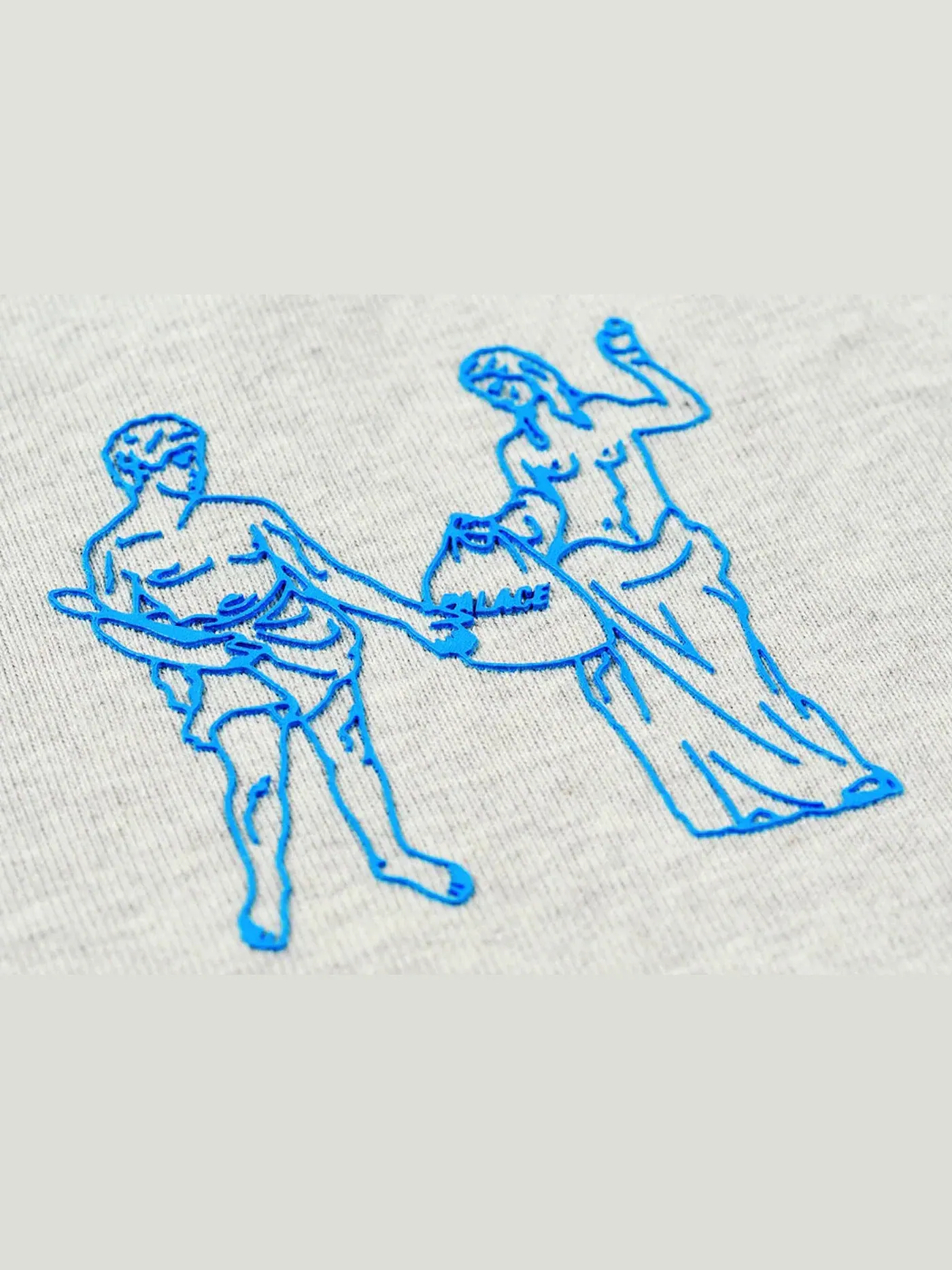 Мужской свитшот серый Palace Crew — изображение 2 из 2