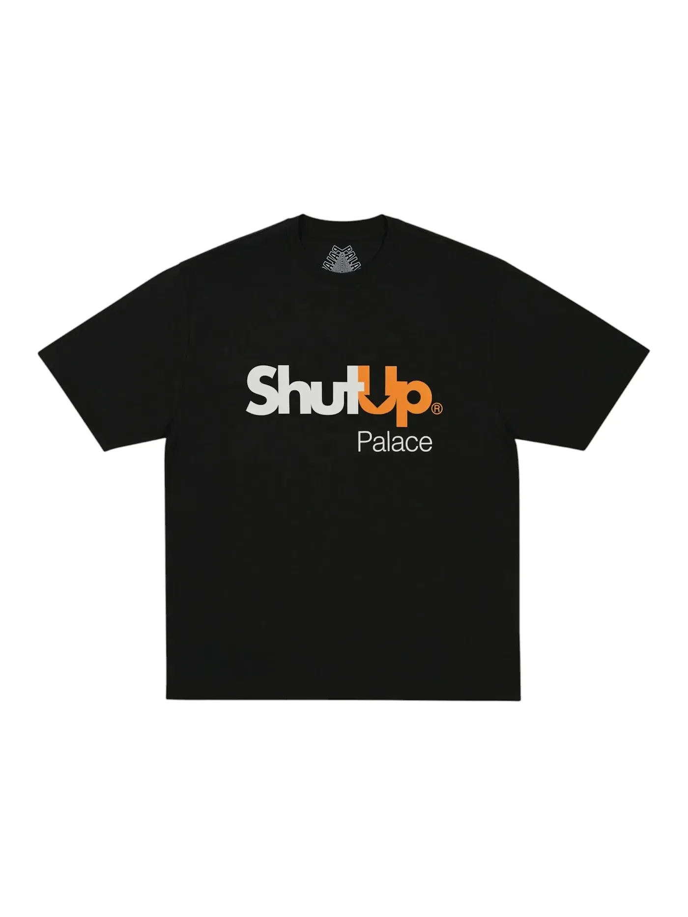 Мужская футболка с принтом Palace Shut Up T-Shirt — изображение 1 из 1, черный