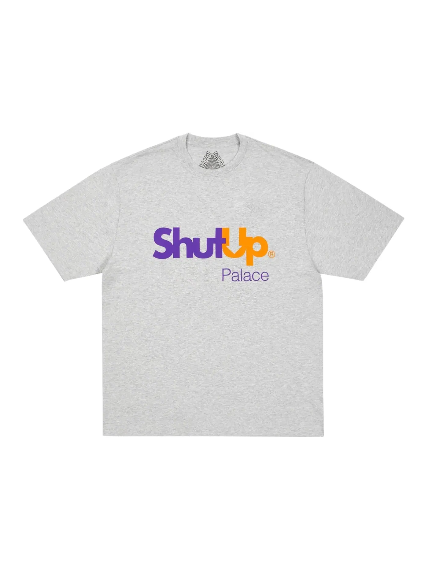 Мужская футболка с принтом Palace Shut Up T-Shirt — изображение 1 из 1, серый