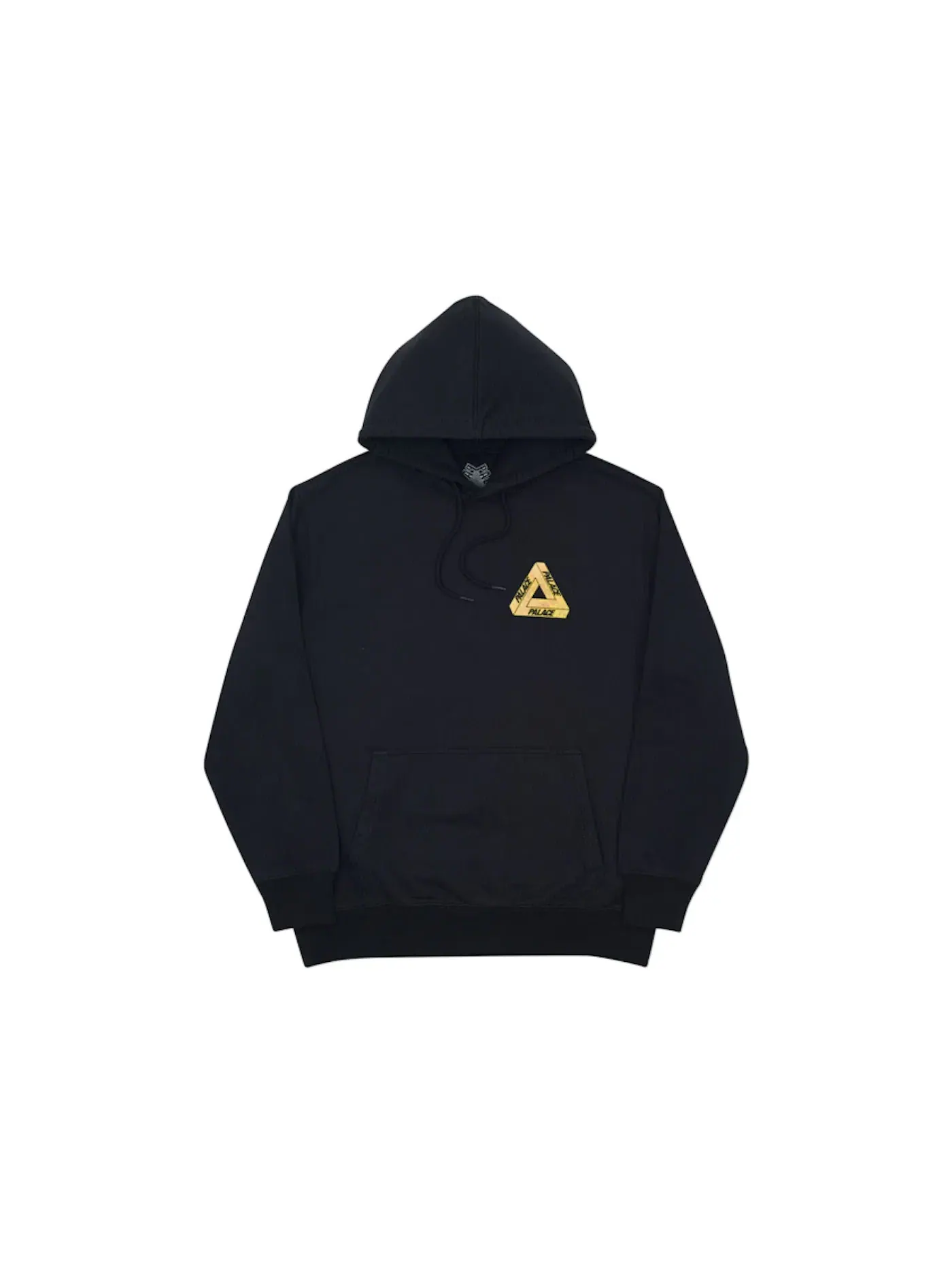 Мужской худи с принтом Palace Hood — изображение 1 из 2, черный/желтый