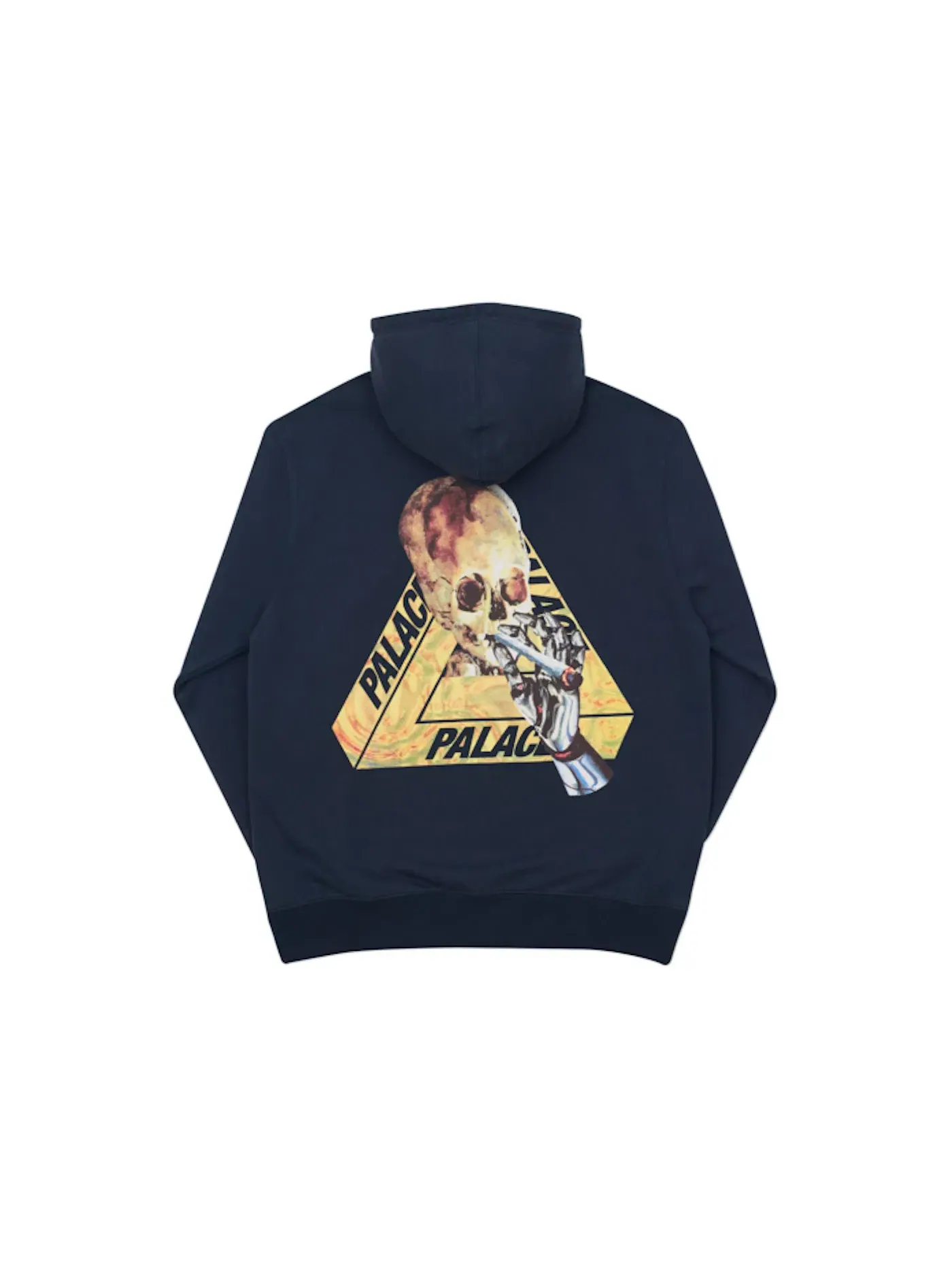 Мужская худи Palace Hood — изображение 2 из 2, темно-синий/желтый