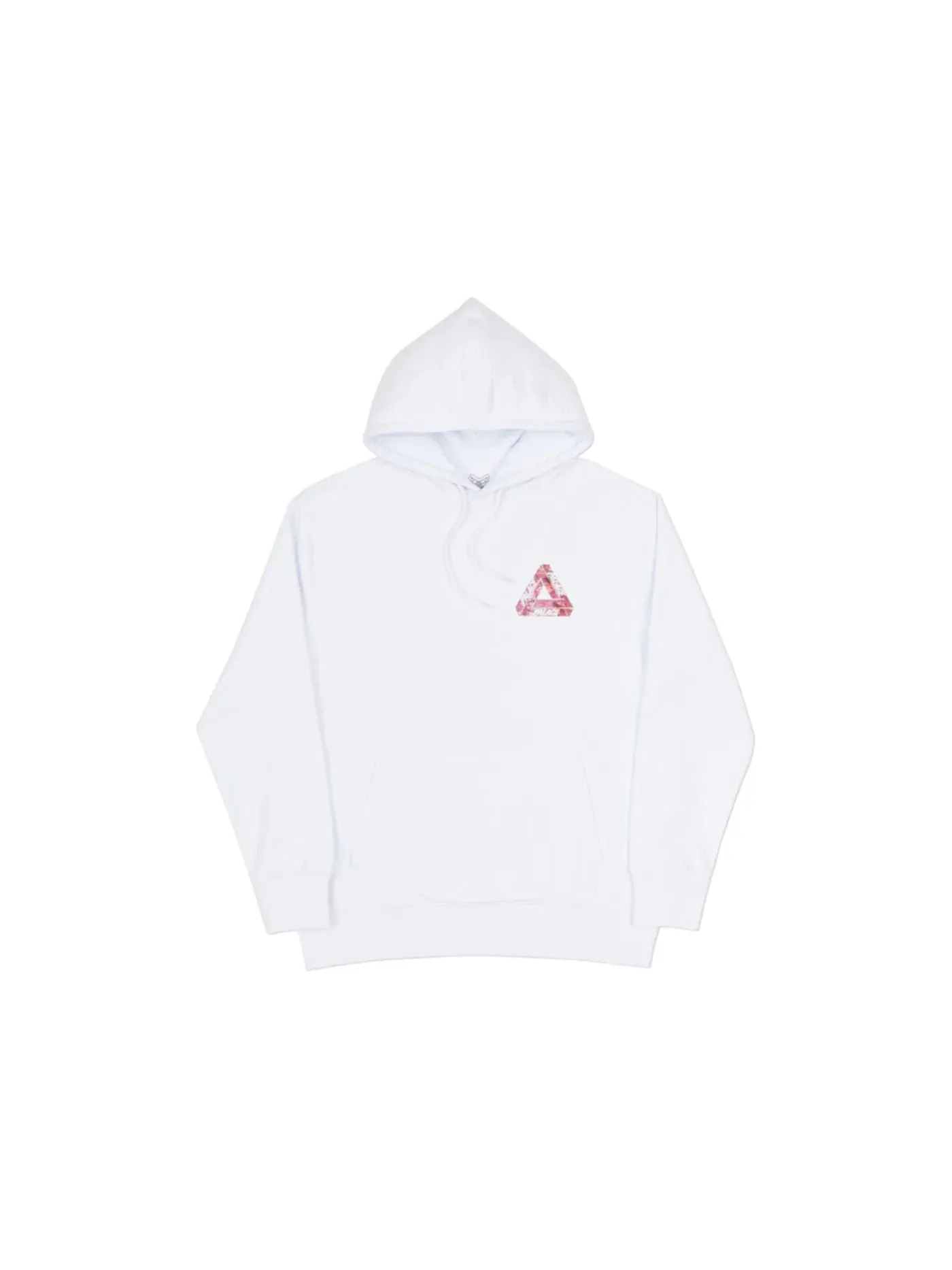 Мужской худи с принтом Palace Hood — изображение 1 из 2, белый/розовый