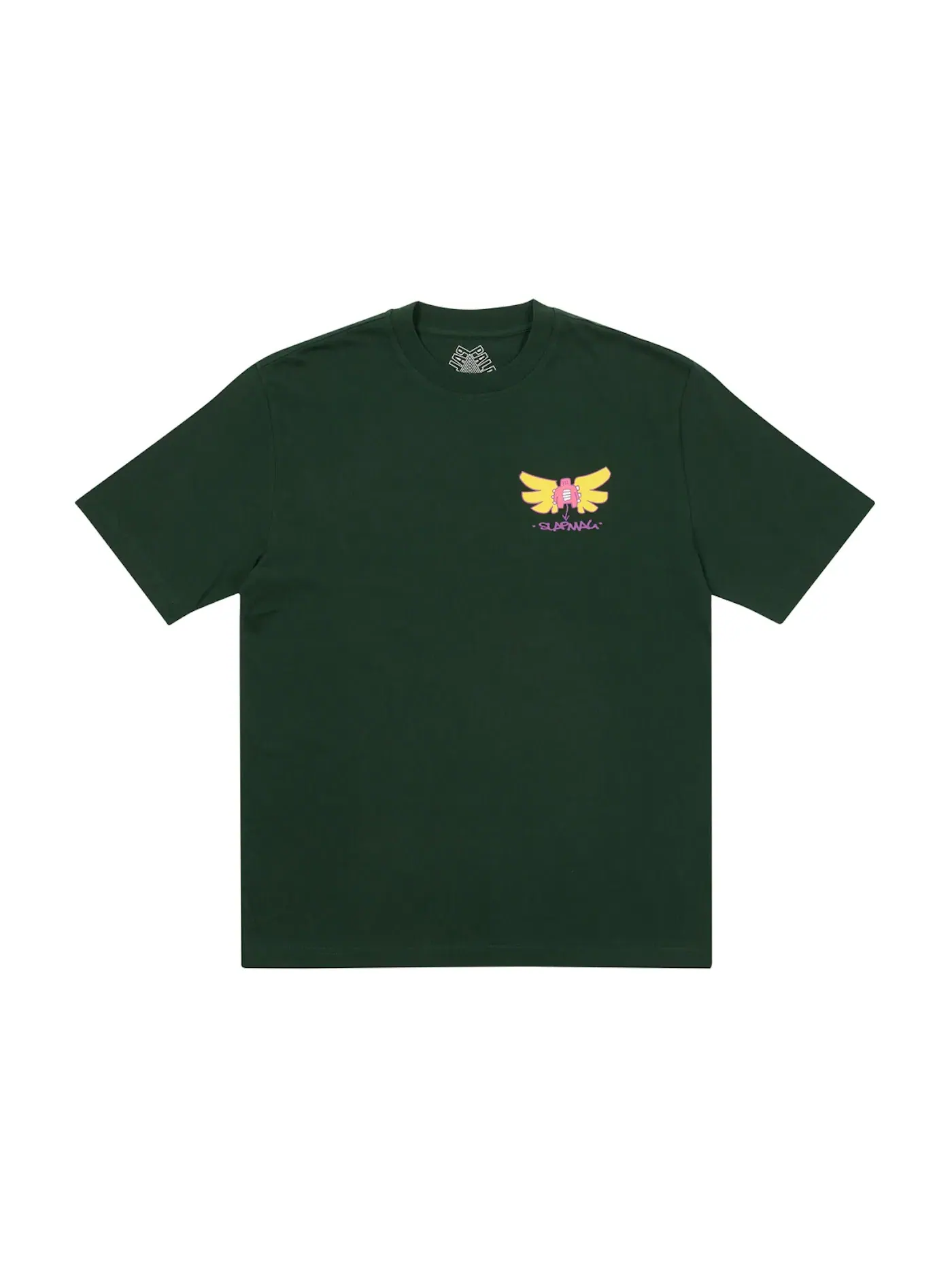 Мужская футболка с принтом Palace Slap Angel T-shirt — изображение 2 из 2, темный зеленый