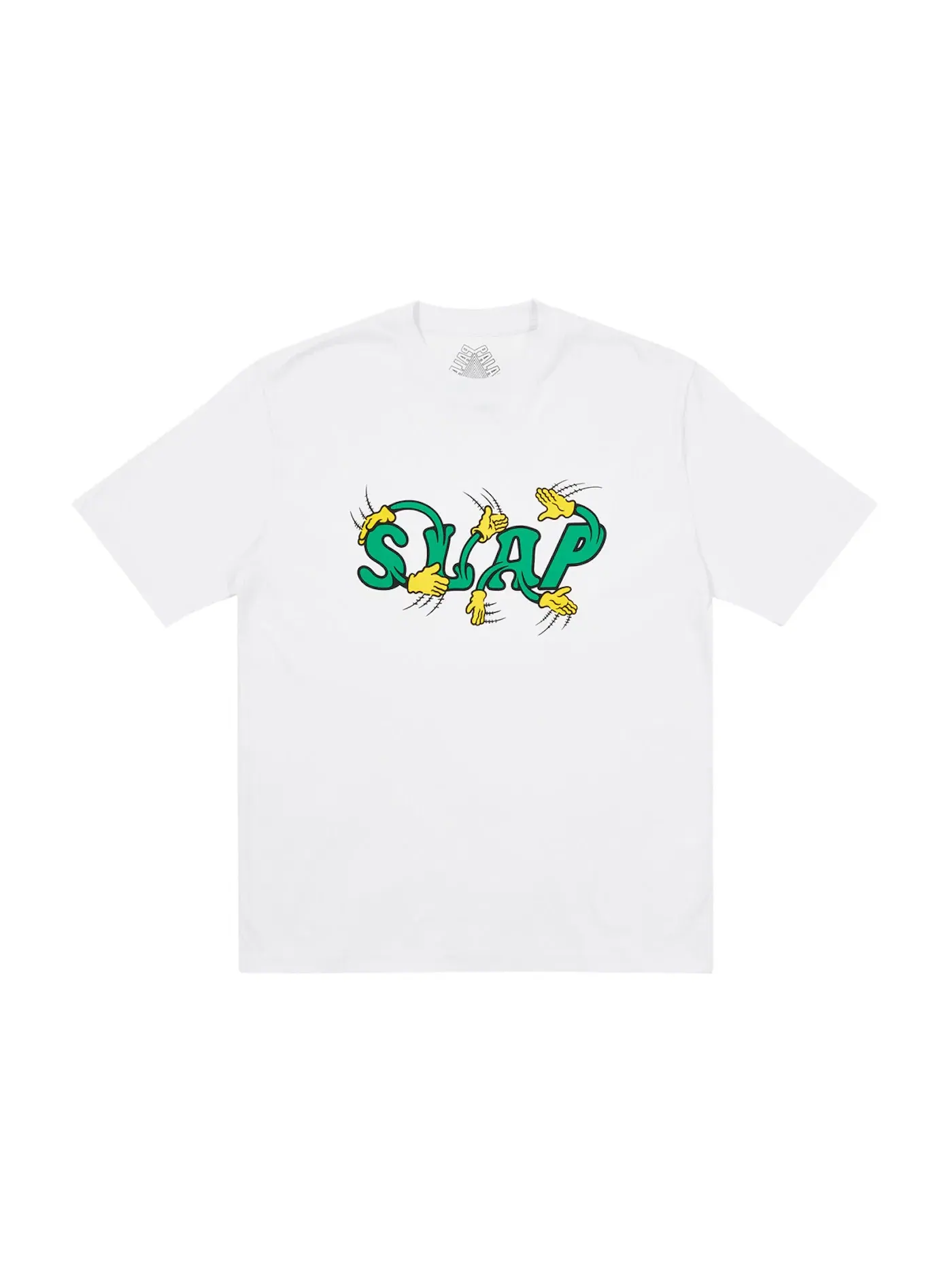 Мужская футболка с принтом Palace Slap Hands T-shirt — изображение 1 из 1, белый