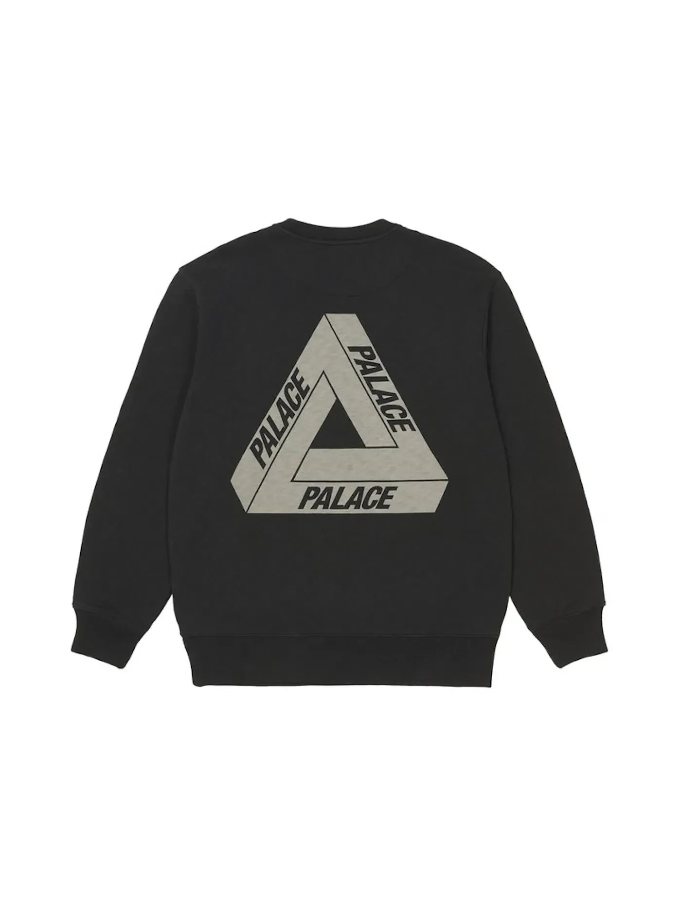Мужской свитшот с коротким рукавом Palace Crew (FW21) — изображение 1 из 2, черный