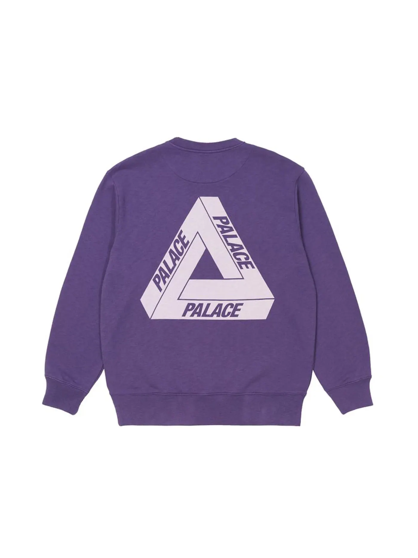 Мужской свитшот с принтом Palace Crew (FW21) — изображение 1 из 2, фиолетовый