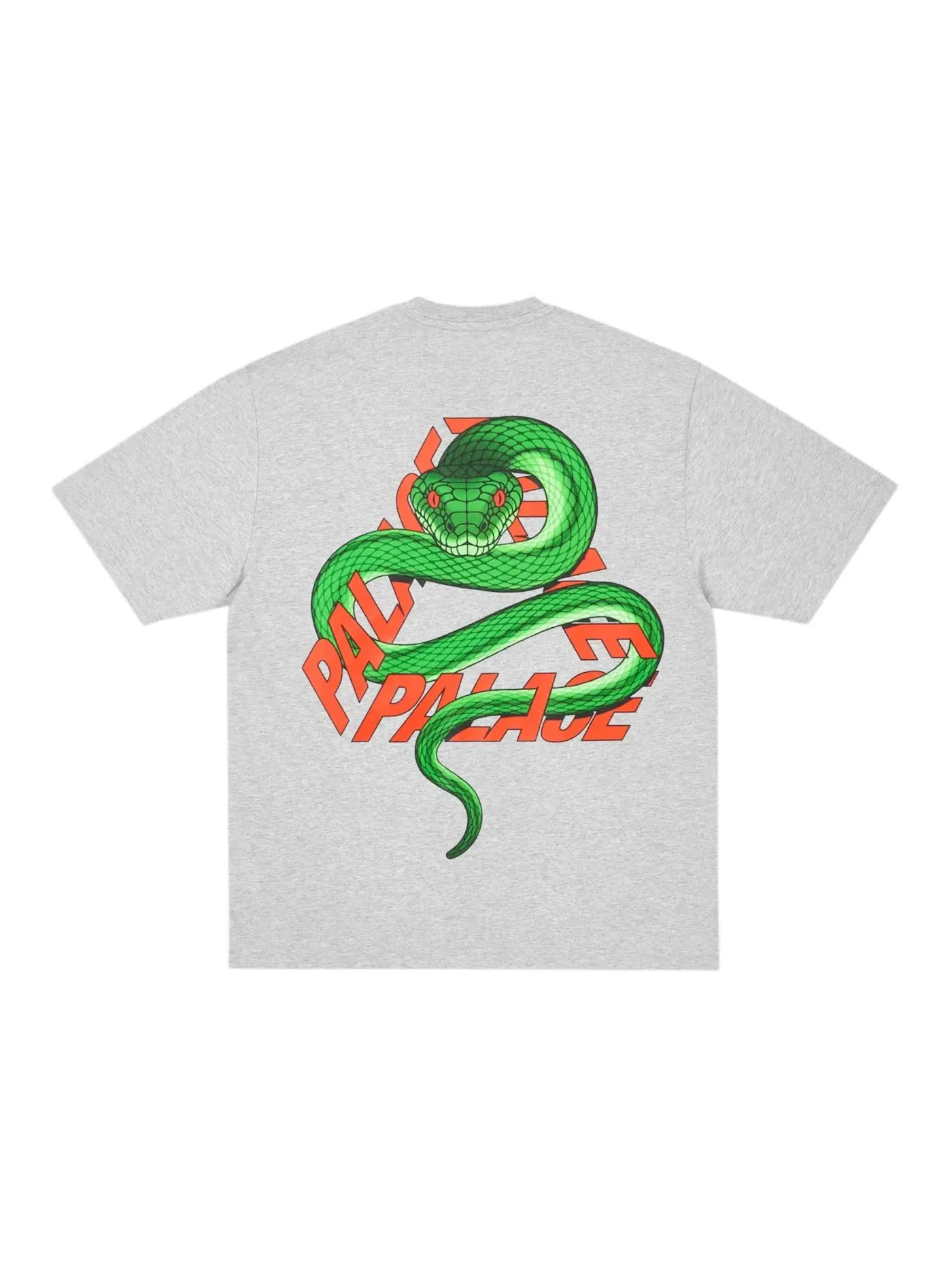 Мужская футболка с принтом Palace Snakey P3 — изображение 1 из 2, серый