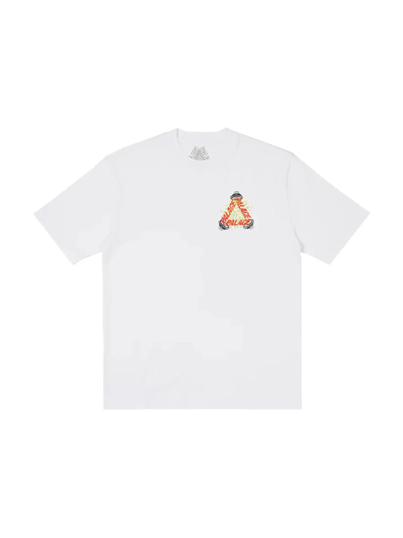 Мужская футболка с принтом Palace P-3 T-Shirt — изображение 2 из 2, белый