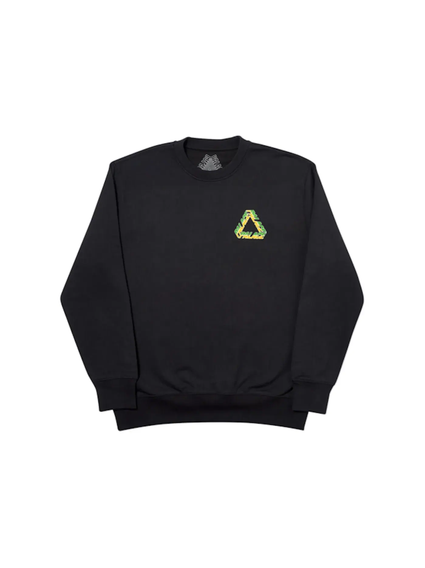 Мужской свитшот Palace Split P3 Crew Black — изображение 1 из 2